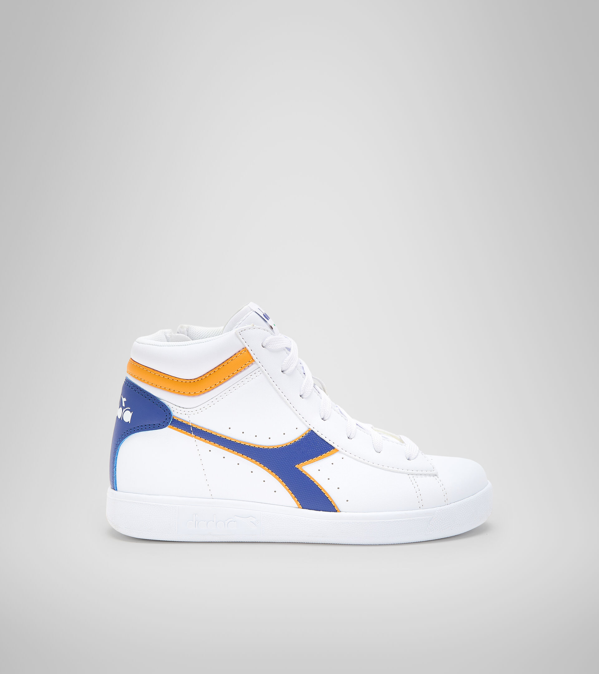 Chaussures de sport - Jeunes 8-16 ans GAME P HIGH GS BLANC/BLEU QUARTZ - Diadora