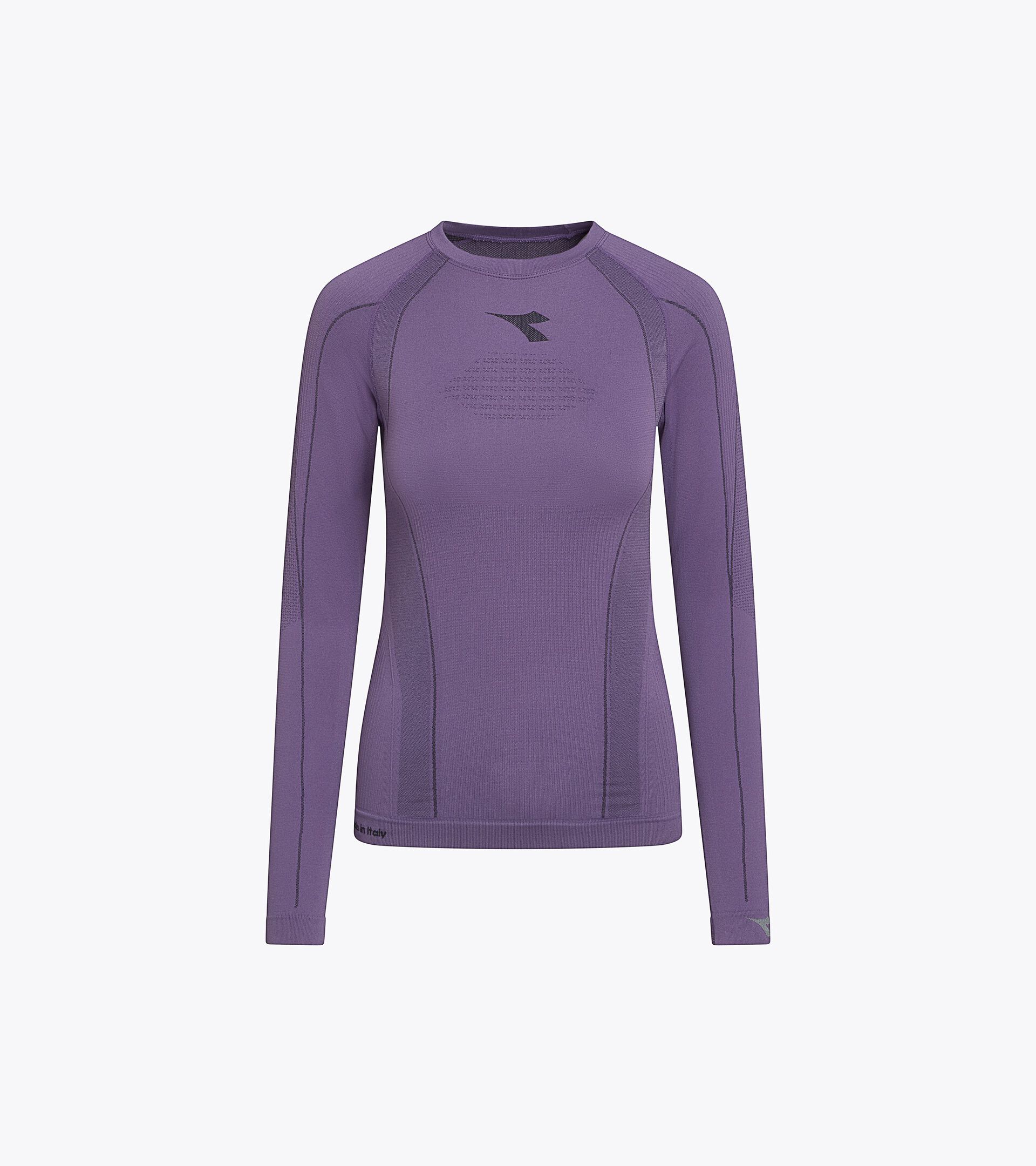 Made In Italy technical shirt - Running - Women&rsquo;s
 STRATOZERO LS T-SHIRT W VIOLET GRAPE COMPOTE - Diadora