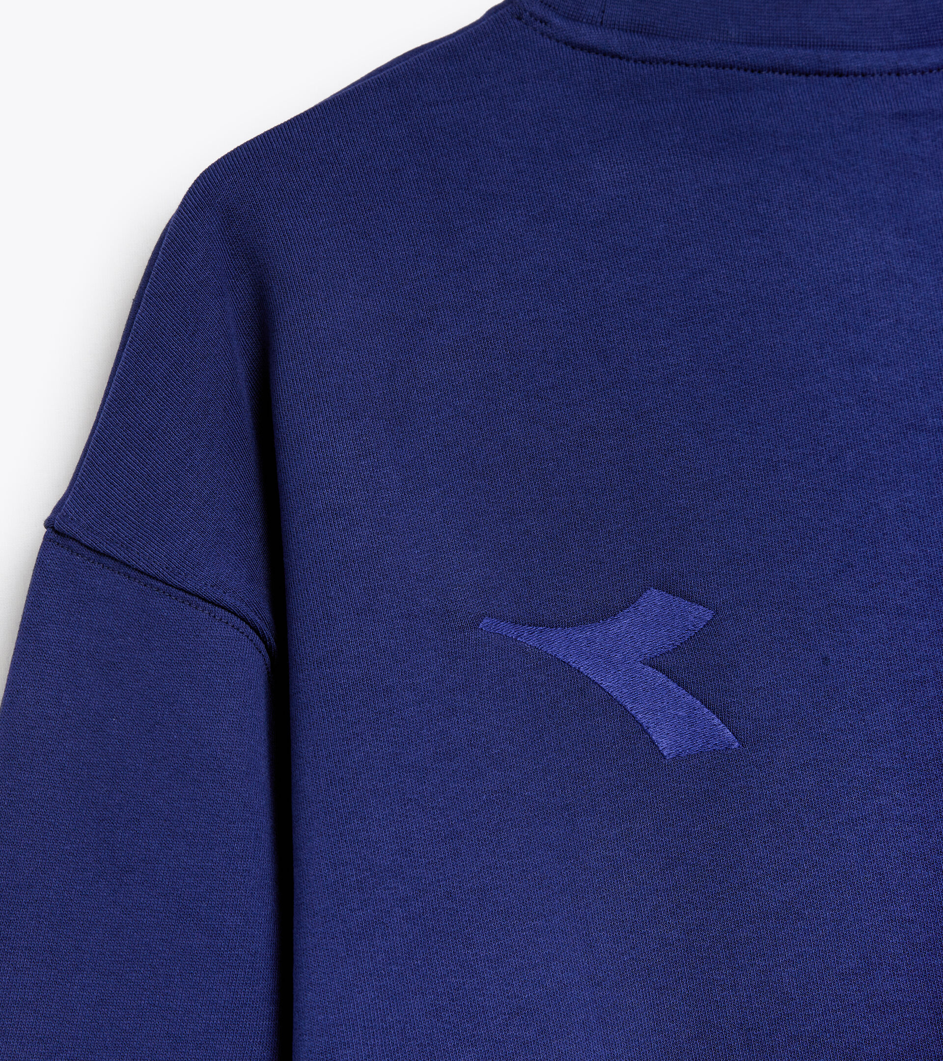 Cotton sweatshirt - Gender neutral SWEATSHIRT CREW SPW LOGO BLUE PRINT - Diadora