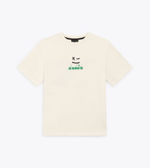 JB. T-SHIRT SS SMILE LOGO, CREAM Canotta - Fit comfort - Ragazzo JB. T-SHIRT SS SMILE LOGO CREAM - Diadora