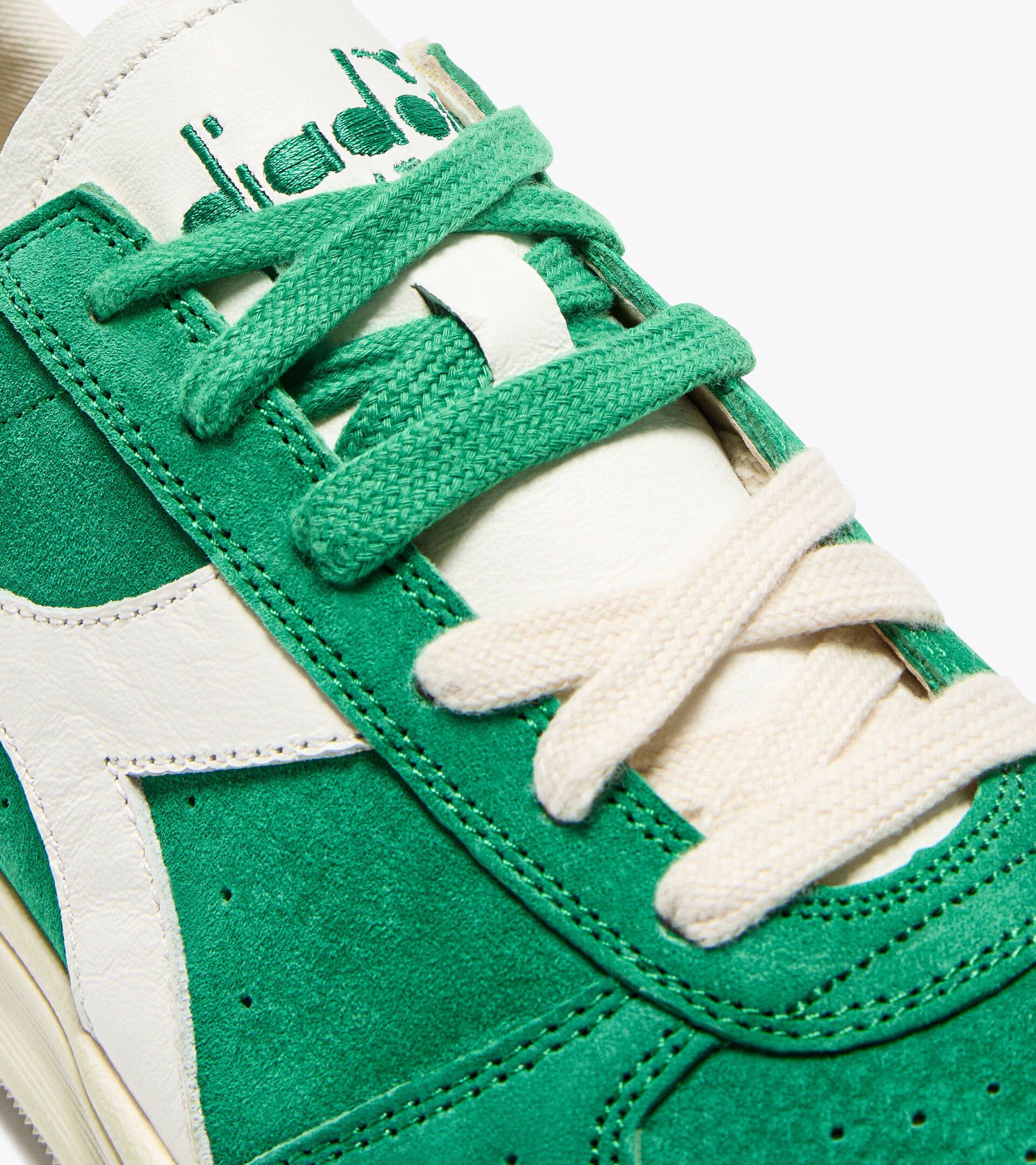 Heritage leather sneaker - All-gender B.ELITE MIGLIORI ANNI GREEN PEAS CREAM - Diadora