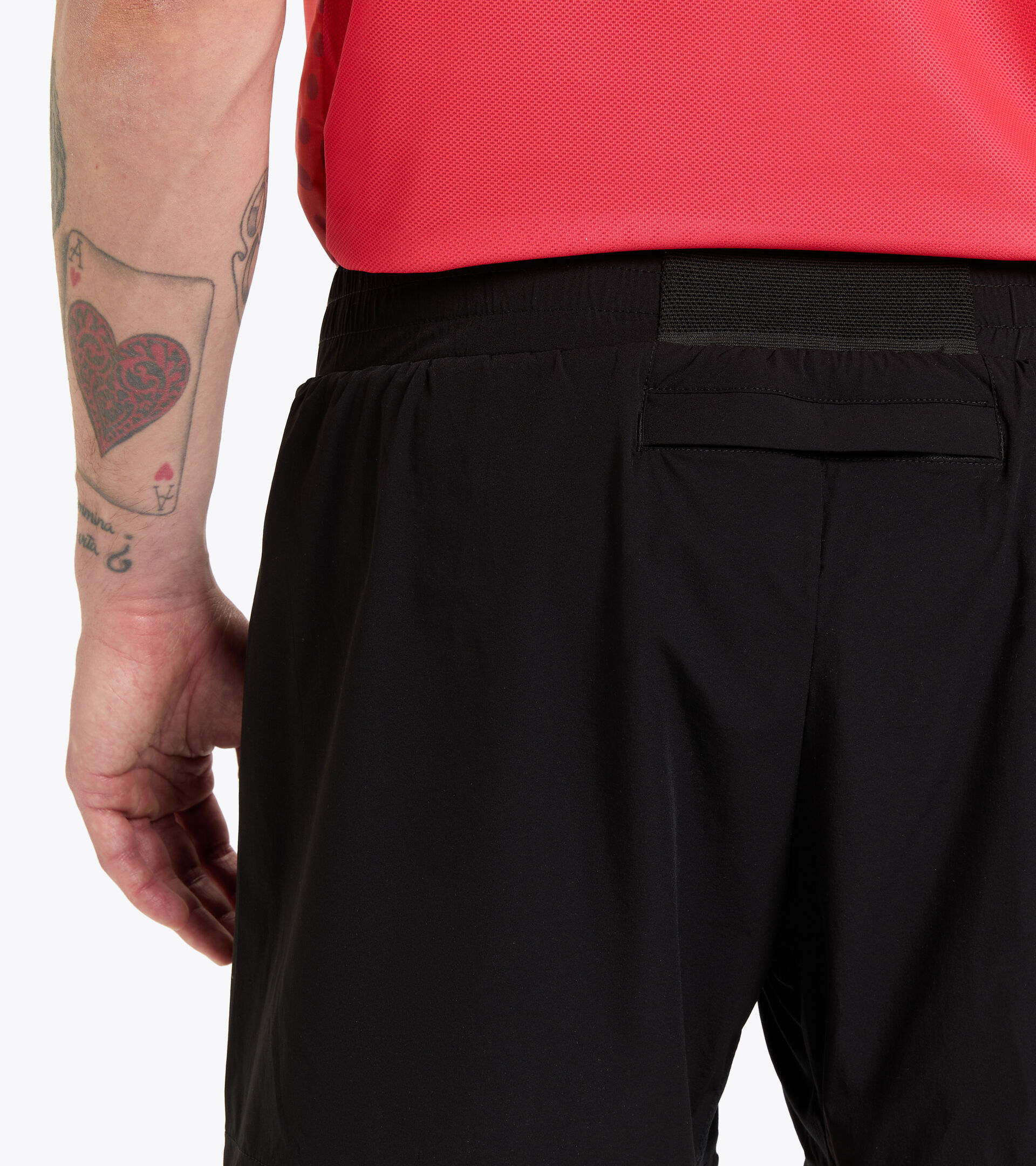 Double-layered shorts - Men DOUBLE LAYER BERMUDA BE ONE BLACK - Diadora