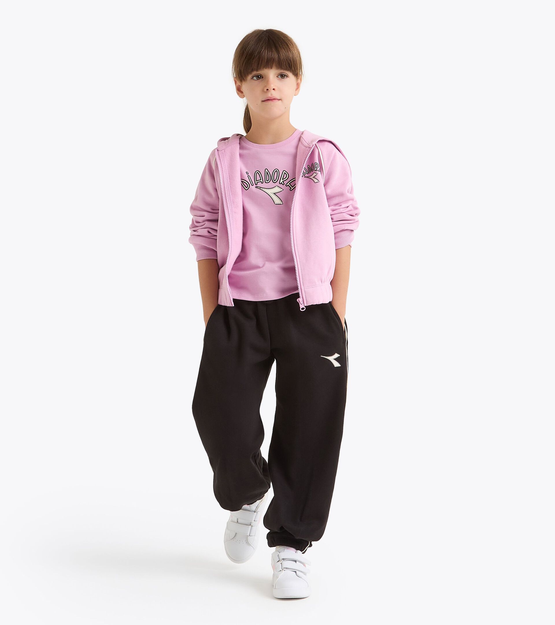 Conjunto de chándal - Niña/Adolescente
 JG. TRACKSUIT HD FZ LOGO (BR) NELINA MALVA - Diadora