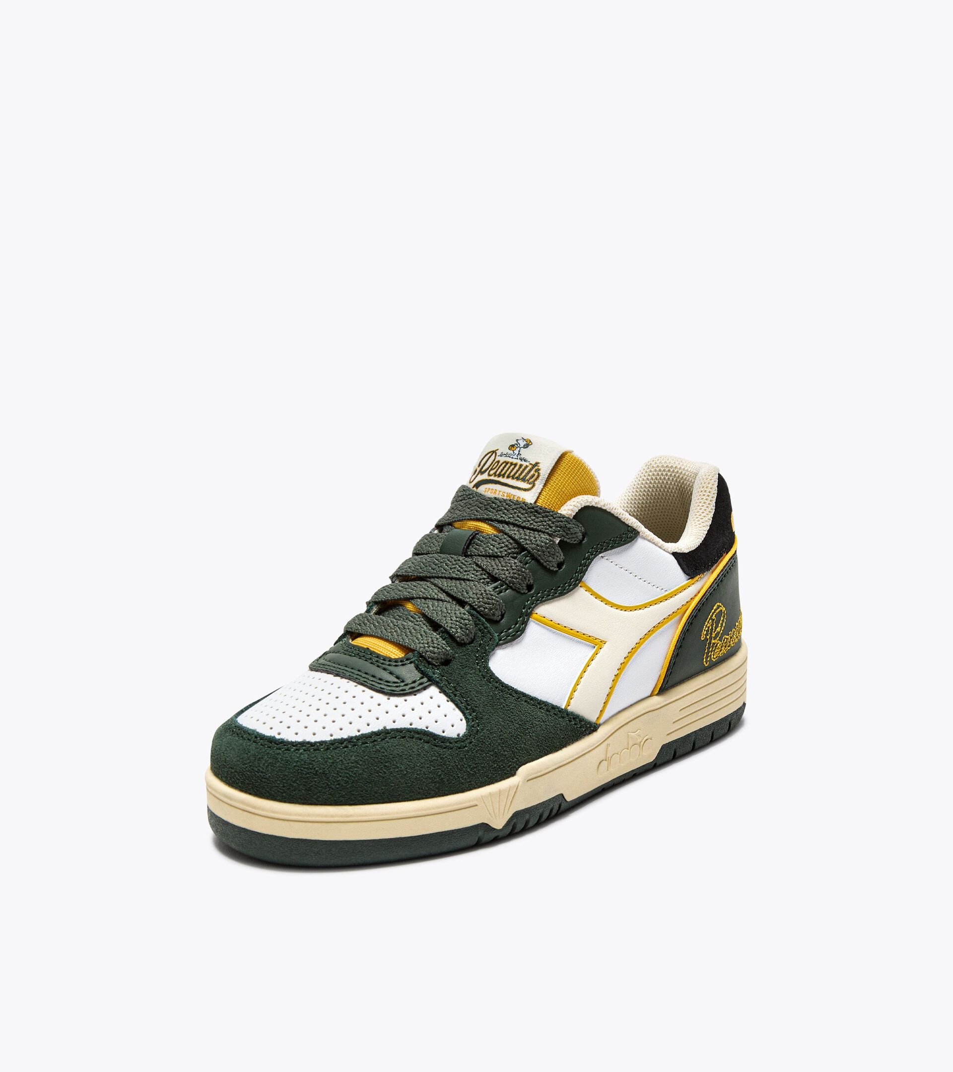 Snoopy sports sneakers - Boys and girls - 4 to 8 years old DEUCE SNOOPY PS CILANTRO - Diadora
