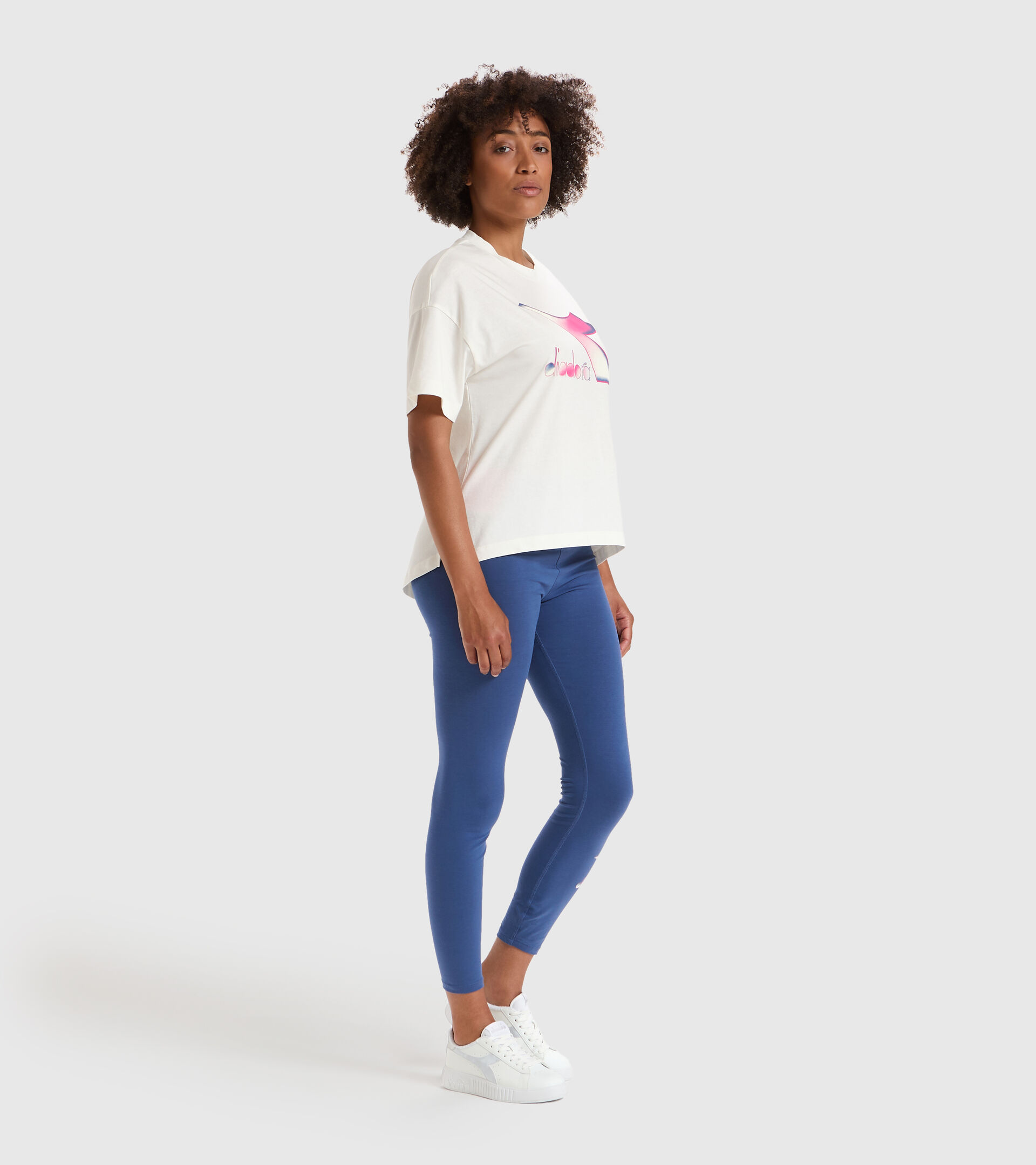 T-Shirt - Damen L.T-SHIRT SS LUSH WISPERN WEISS - Diadora