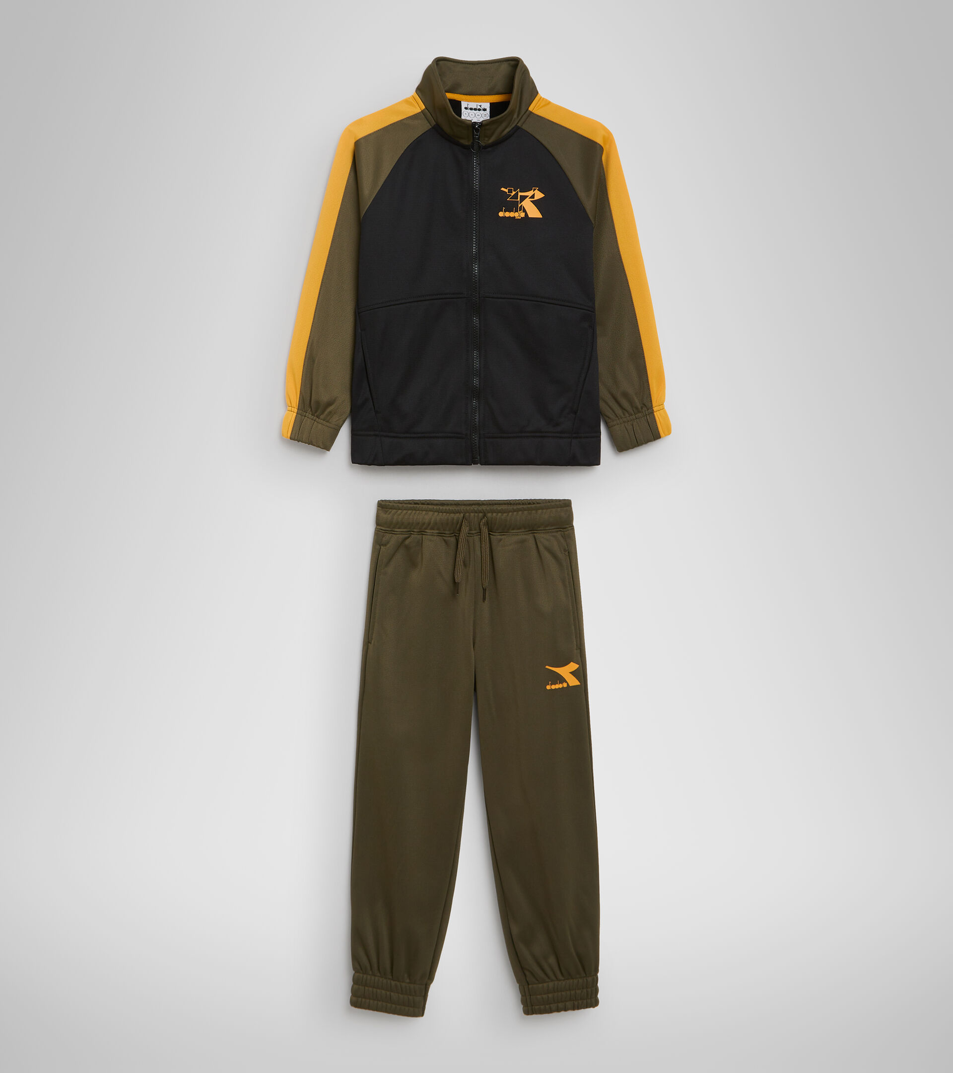 Sports tracksuit - Boys JB.TRACKSUIT FZ TWISTER KIWI GREEN - Diadora