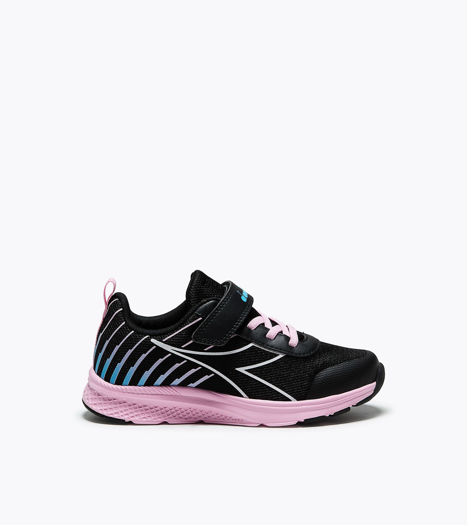 Junior running shoe - All-gender FALCON 6 JR V BLACK/WHITE/PINK - Diadora