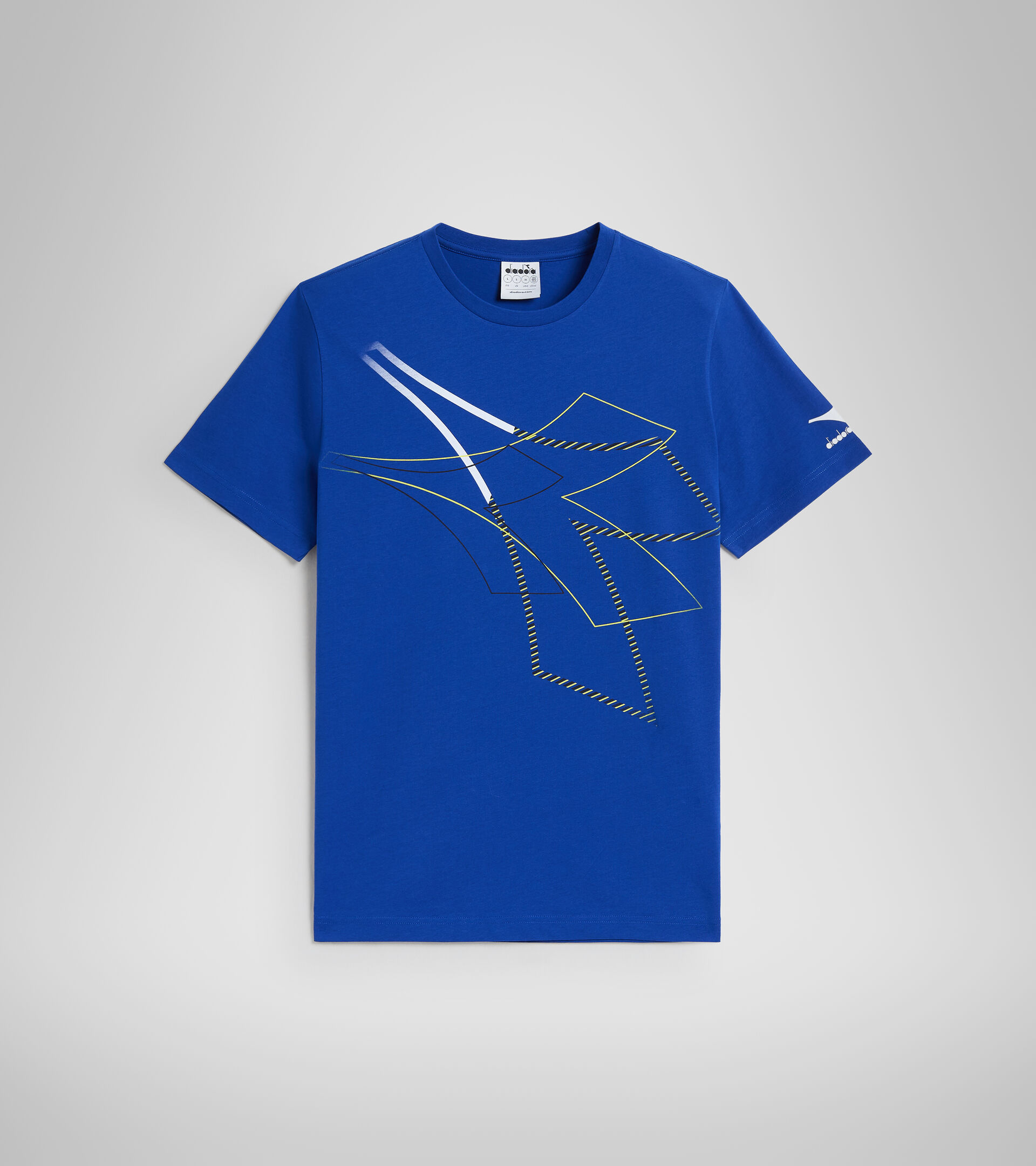 Cotton T-shirt - Men T-SHIRT SS TWIST TRUE BLUE - Diadora