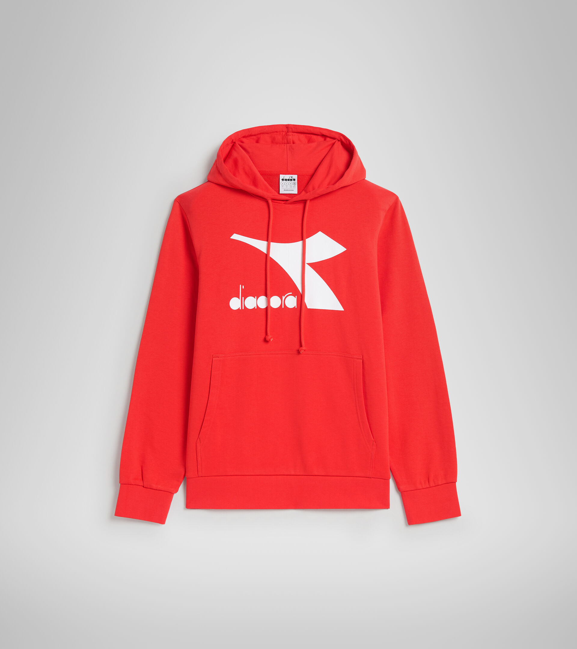 Sudadera de algodón con capucha - Hombre HOODIE CHROMIA ROJO AMAPOLA - Diadora