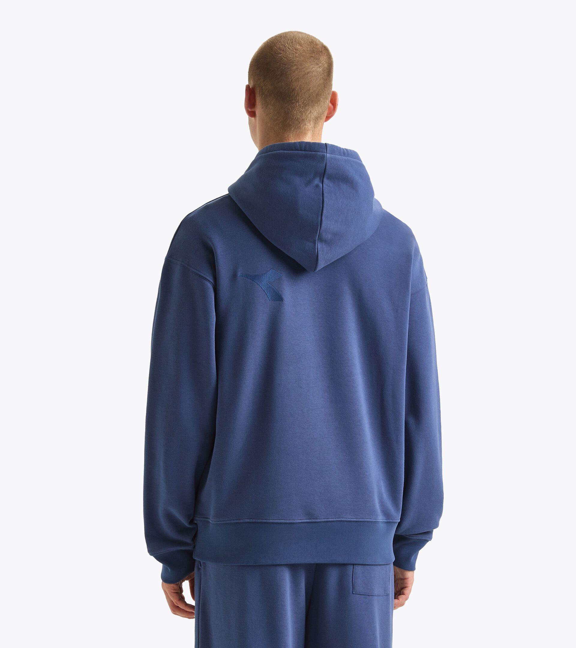 Felpa con cappuccio - Gender Neutral HOODIE ATHL. LOGO BLU OCEANA - Diadora