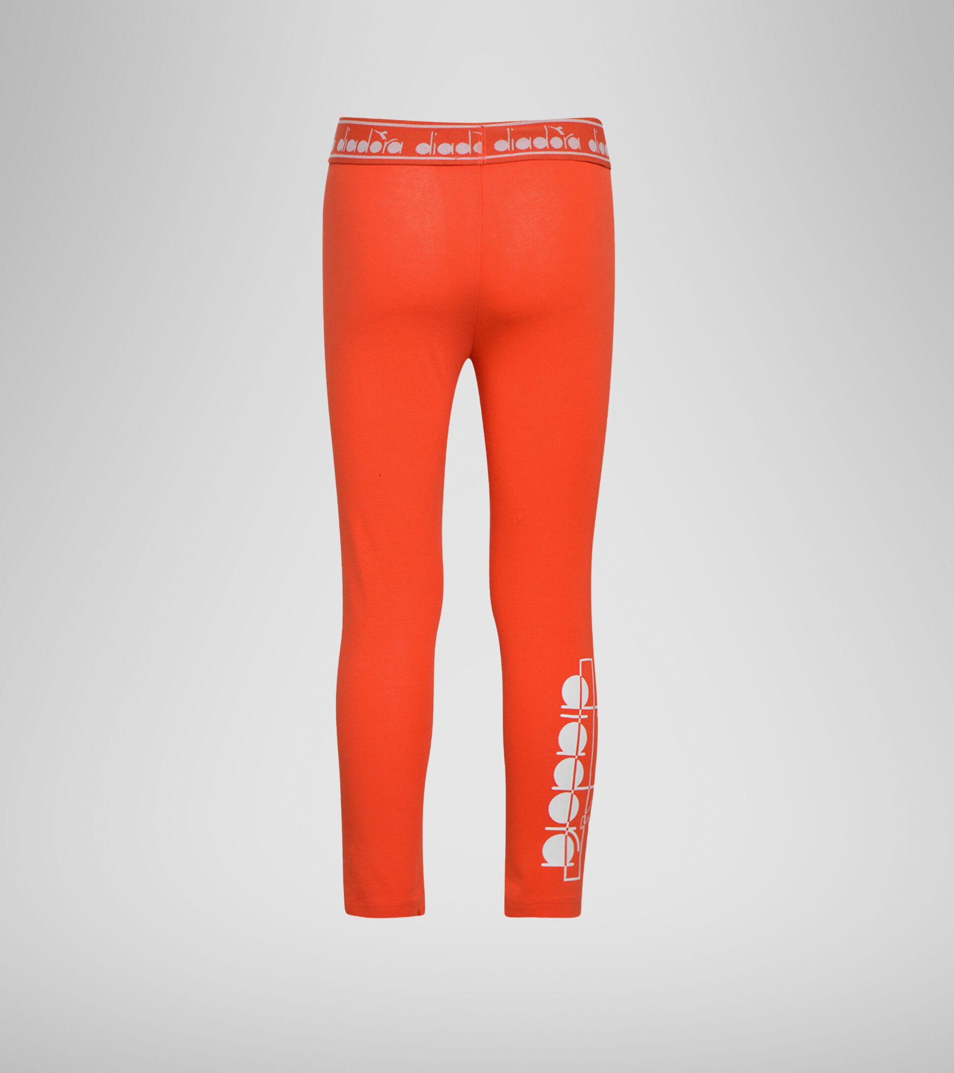 Leggings - Girls JG. LEGGINGS LOGO MANIA FIESTA RED - Diadora