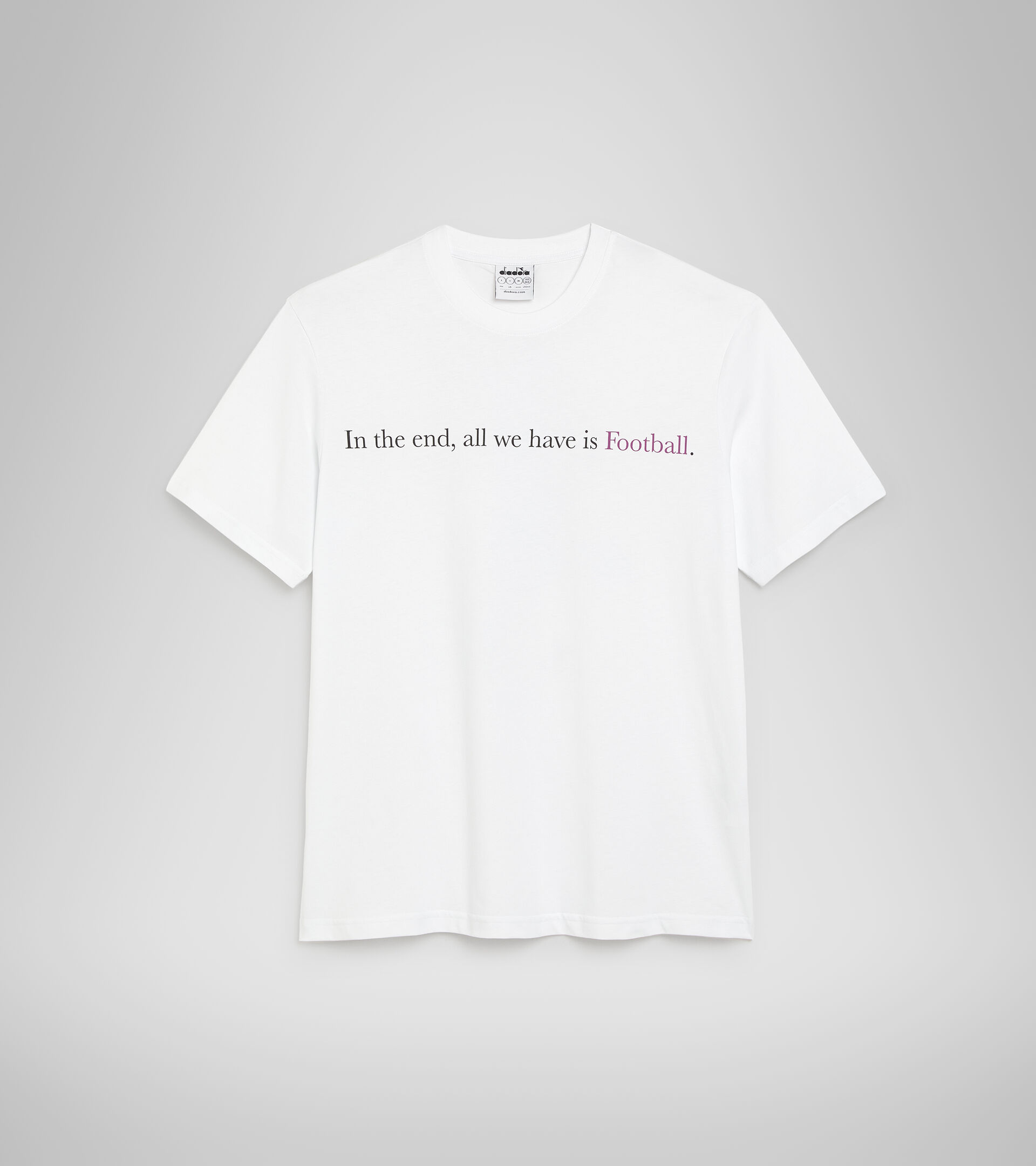 Camiseta de algodón Throwback - Unisex T-SHIRT SS CLASSIC STORY RB BLANCO VIVO - Diadora