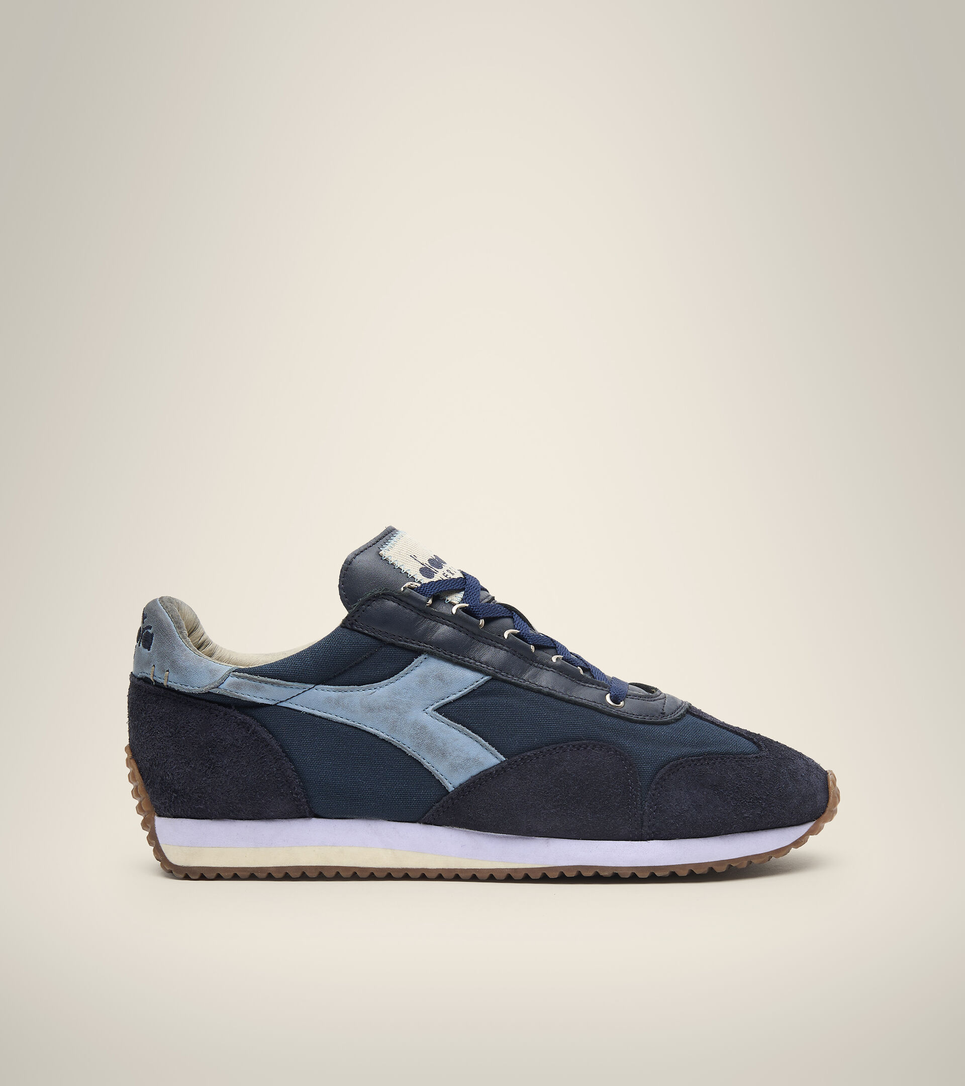 Heritage shoe - Unisex EQUIPE H DIRTY STONE WASH EVO CLASSIC NAVY - Diadora