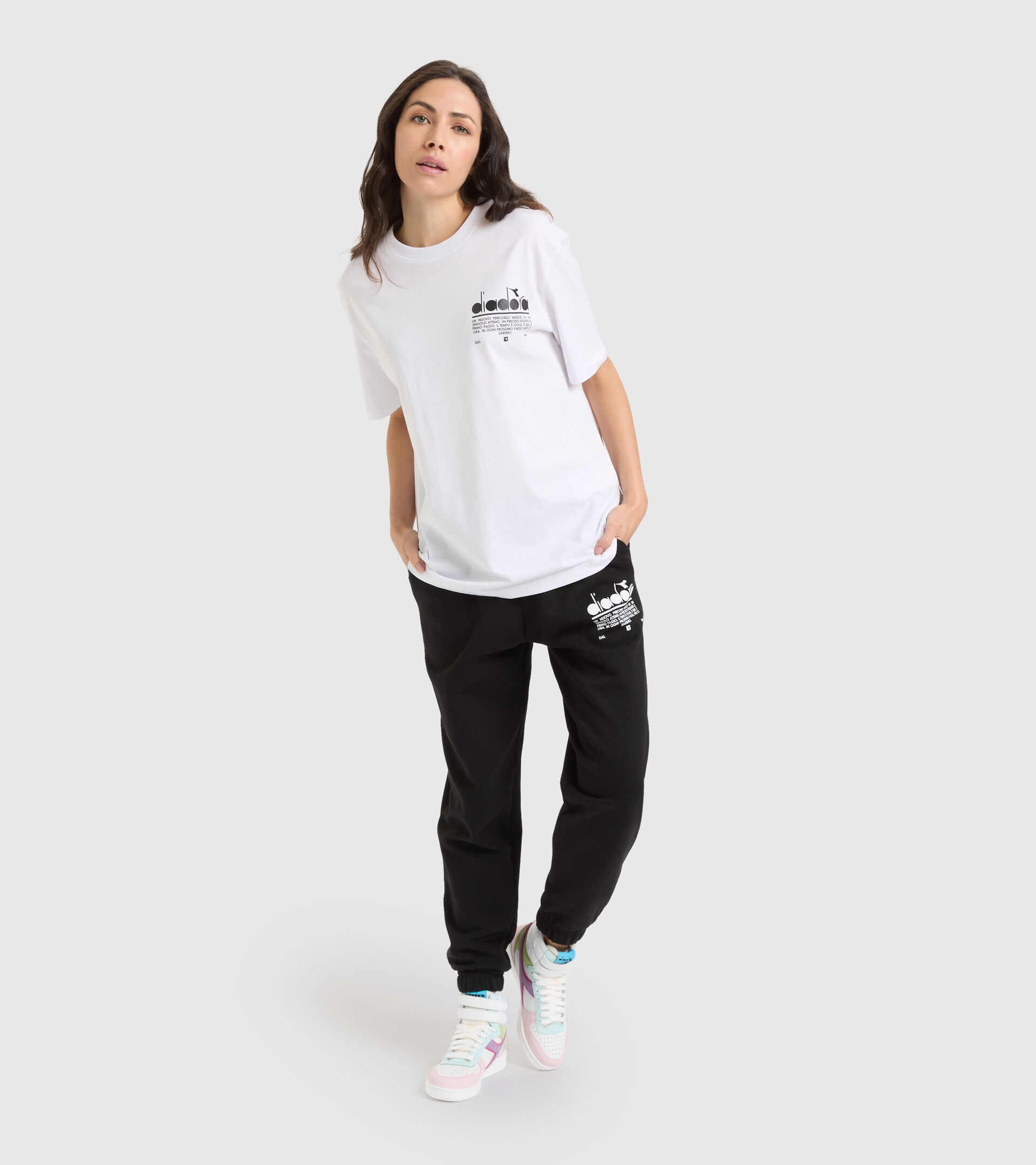 Camiseta de algodón organico - Unisex T-SHIRT SS MANIFESTO BLANCO VIVO - Diadora