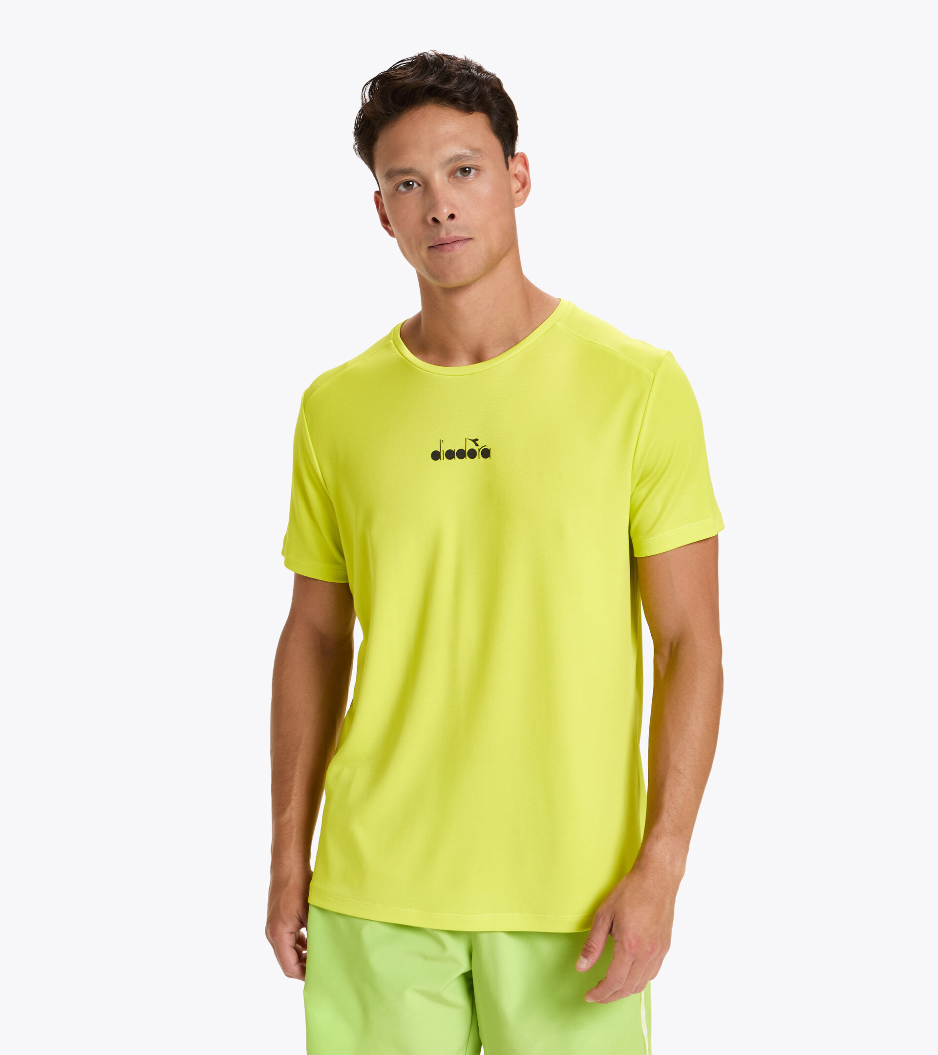 Tennis T-shirt - Men SS T-SHIRT EASY TENNIS GREEN SPRING - Diadora