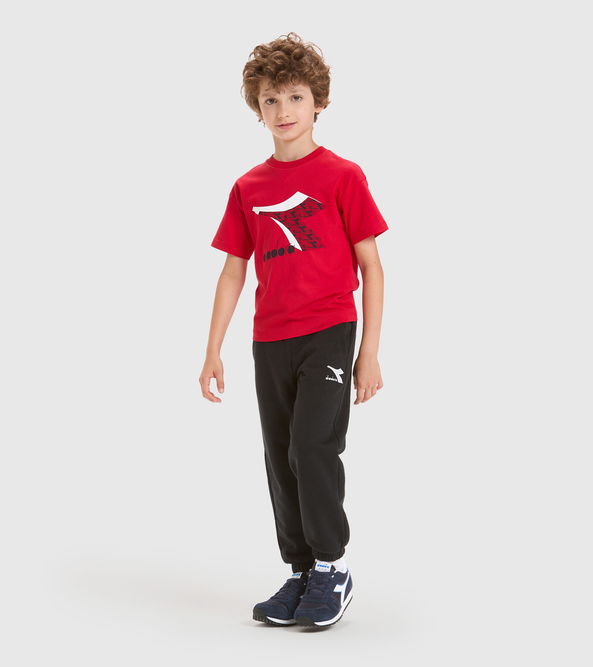 T-shirt - Kids JU.SS T-SHIRT CUBIC TANGO RED - Diadora