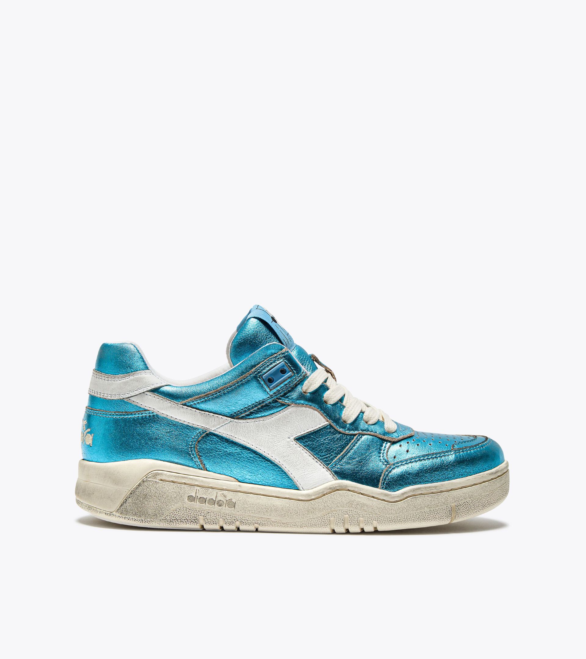 Heritage leather sneaker - Women’s B.560 METALLIC WN HERITAGE BLUE - Diadora