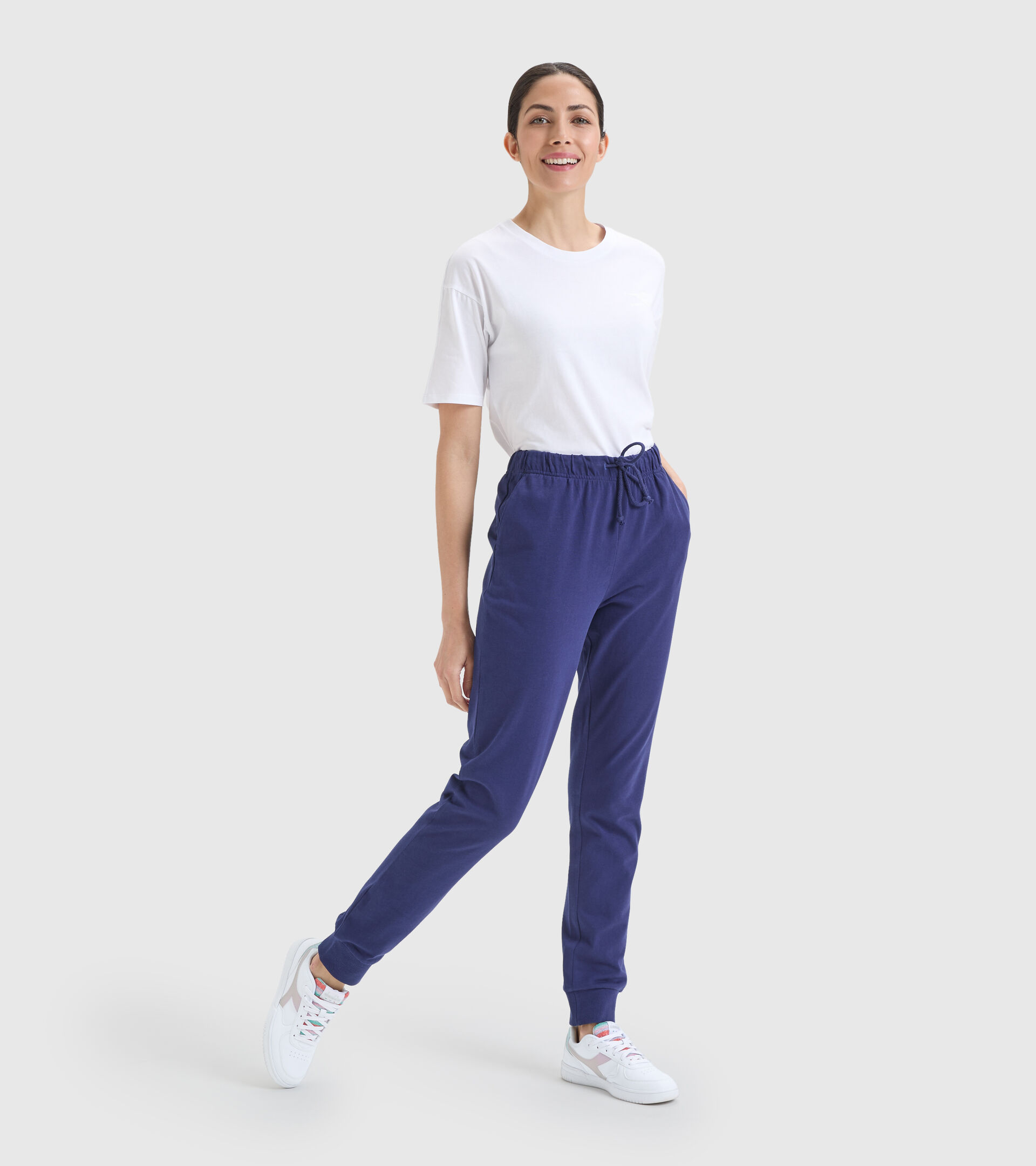 Pantaloni sportivi - Donna L.CUFF PANT CORE BLU COBALTO PROFONDO - Diadora