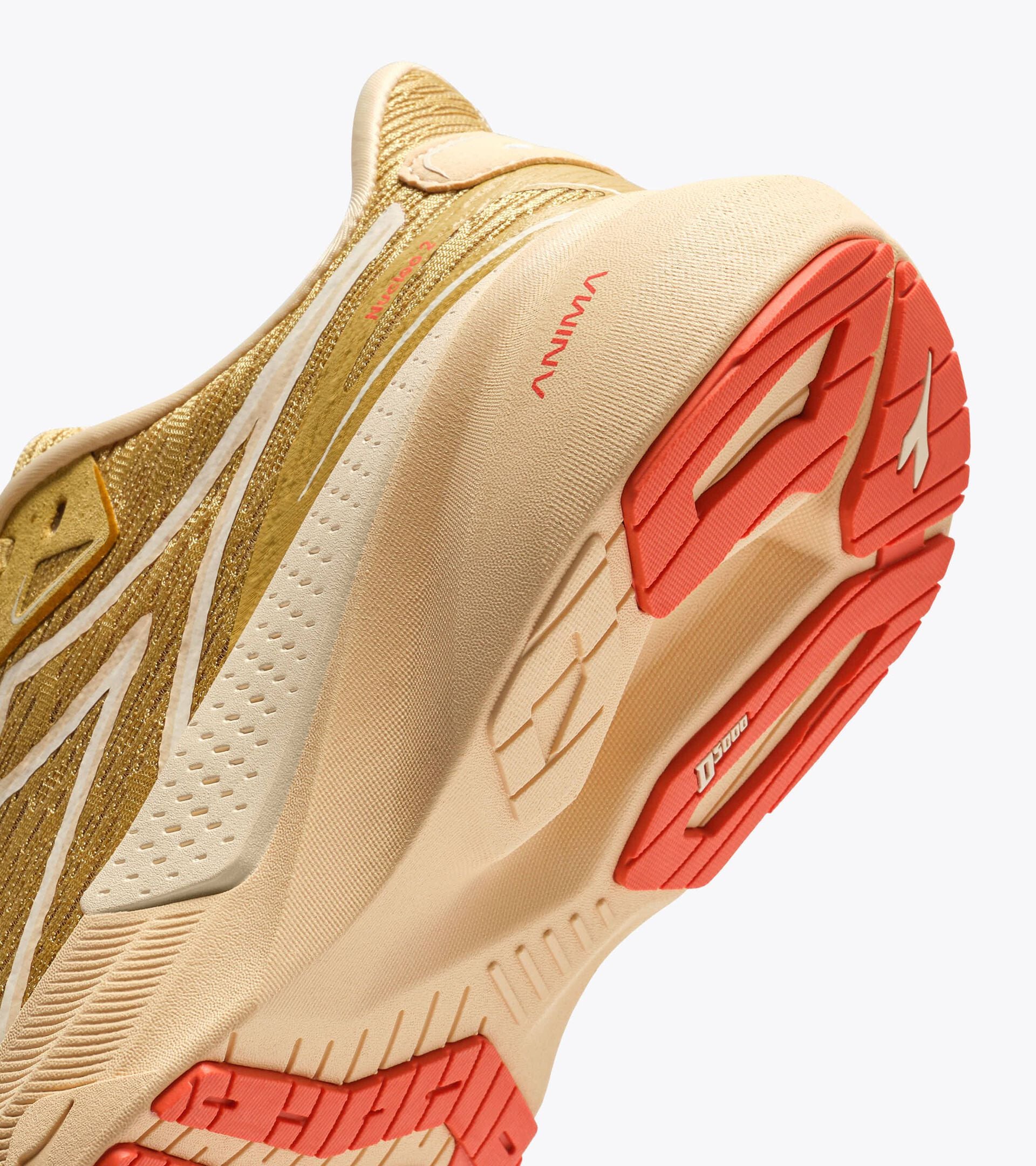 Chaussures de running - Confort et stabilit&eacute; - Femme NUCLEO 2 W BEIGE ROTIN/CR&Egrave;ME DE BEURRE - Diadora