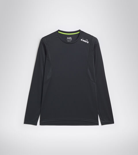 LS CORE TEE, NEGRO Camiseta para correr - Hombre LS CORE TEE NEGRO - Diadora