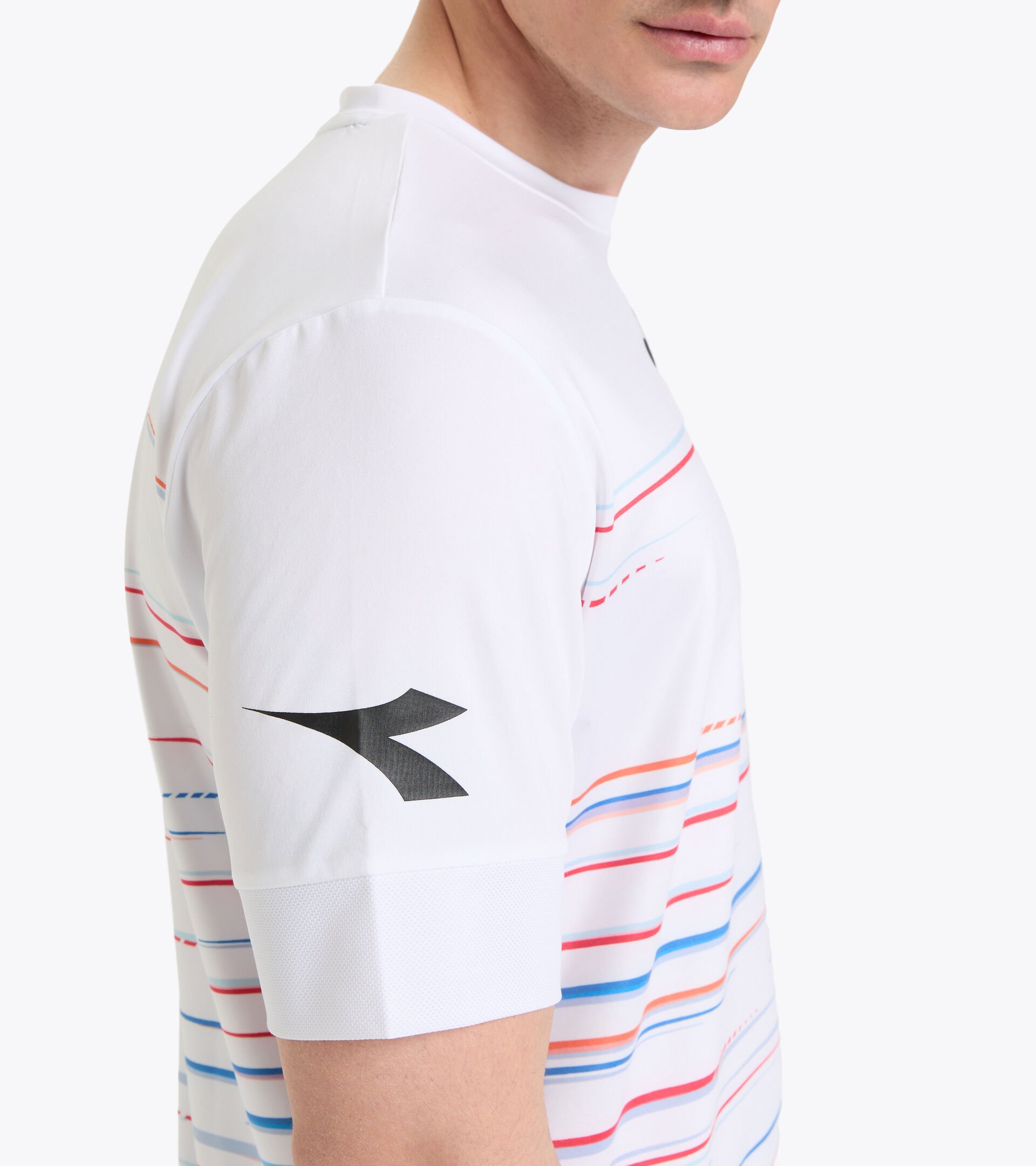 Tennis T-shirt - Men SS T-SHIRT ICON OPTICAL WHITE - Diadora