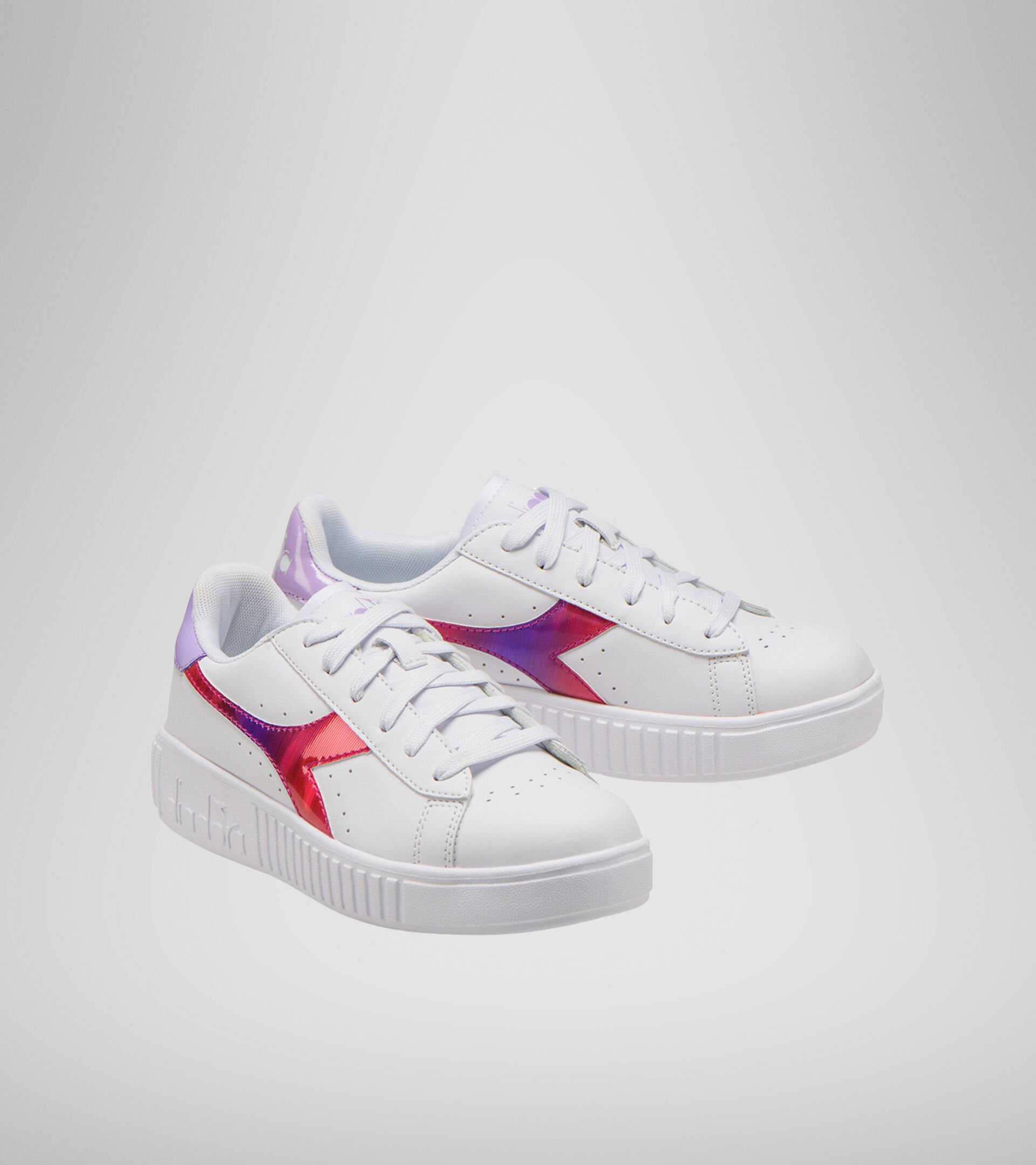 Chaussures de sport - Jeunes 8-16 ans GAME STEP RAINBOW GS BLANC/VIOLET LILAS - Diadora