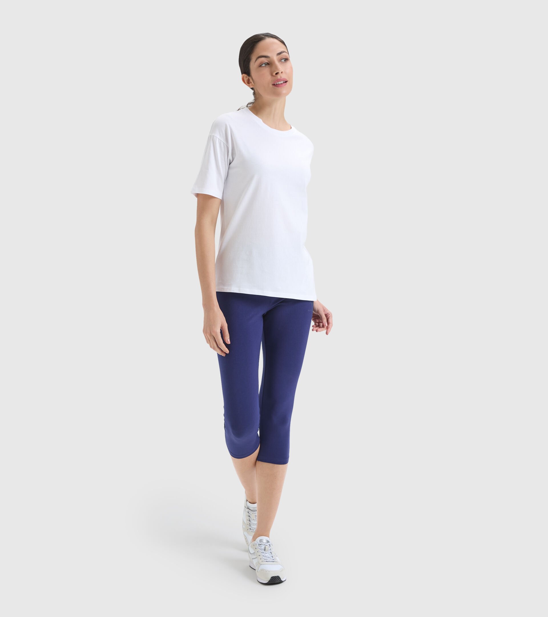 Camiseta deportiva de algodón - Mujer L.T-SHIRT SS CHROMIA BLANCO VIVO - Diadora