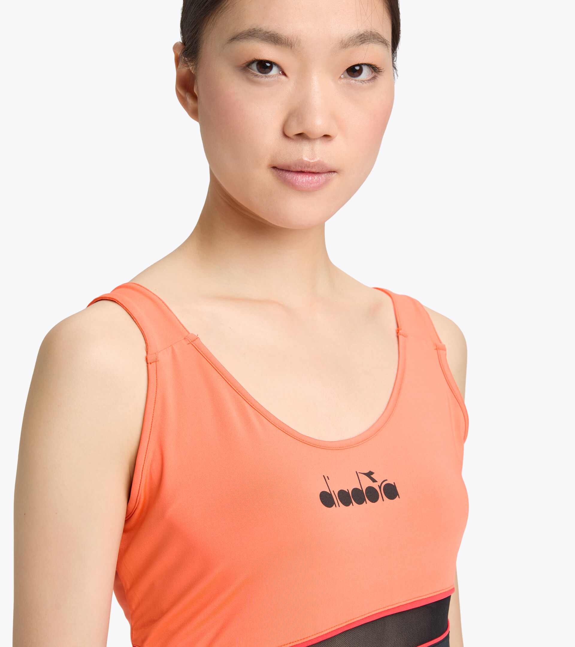 Tennis vest top - Women L. TANK ICON BLACK - Diadora