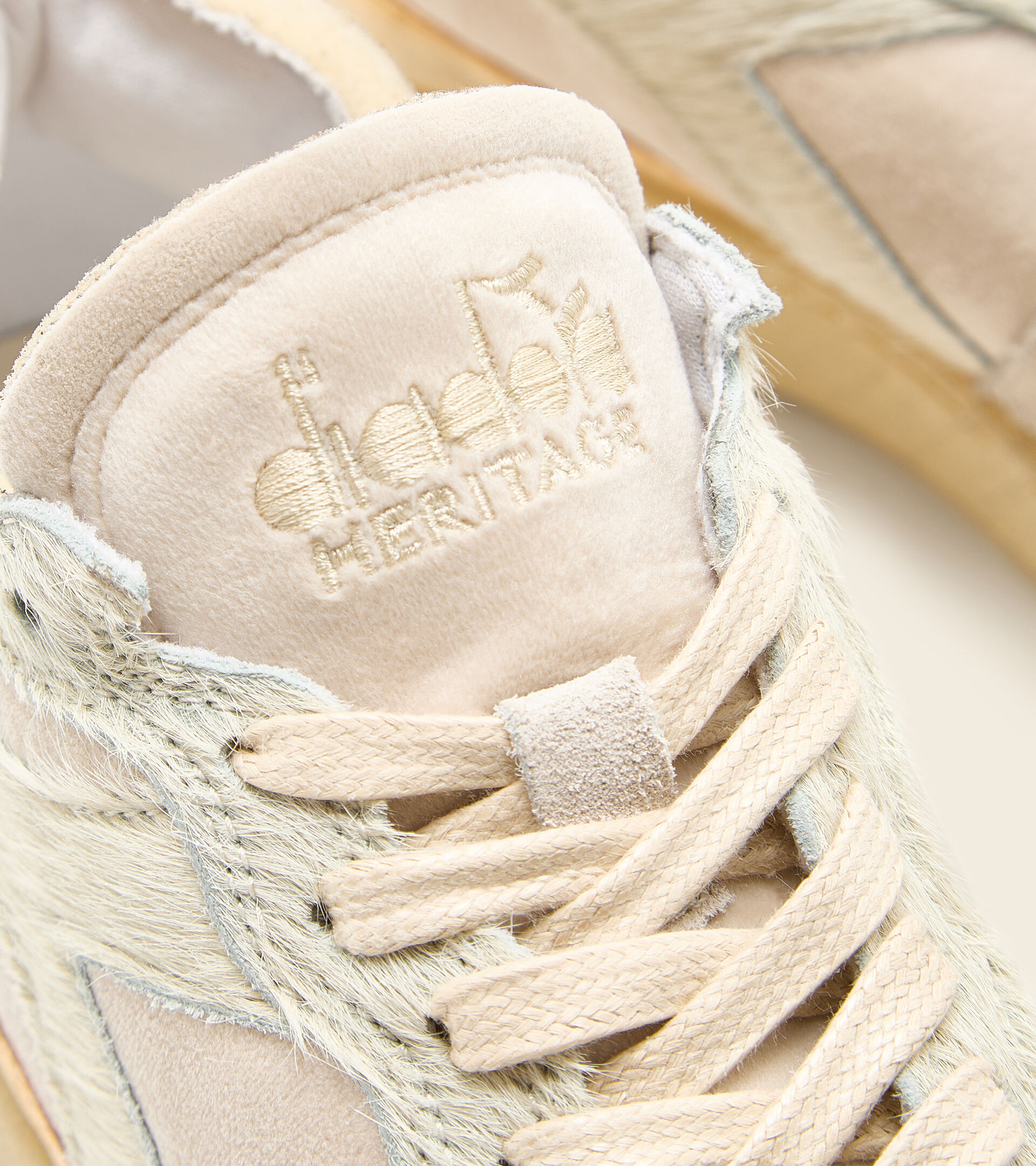 Heritage-Schuh - Damen MI BASKET ROW CUT CIRCUS DIRTY WN STRAHLEND ALABASTER BEIGE - Diadora