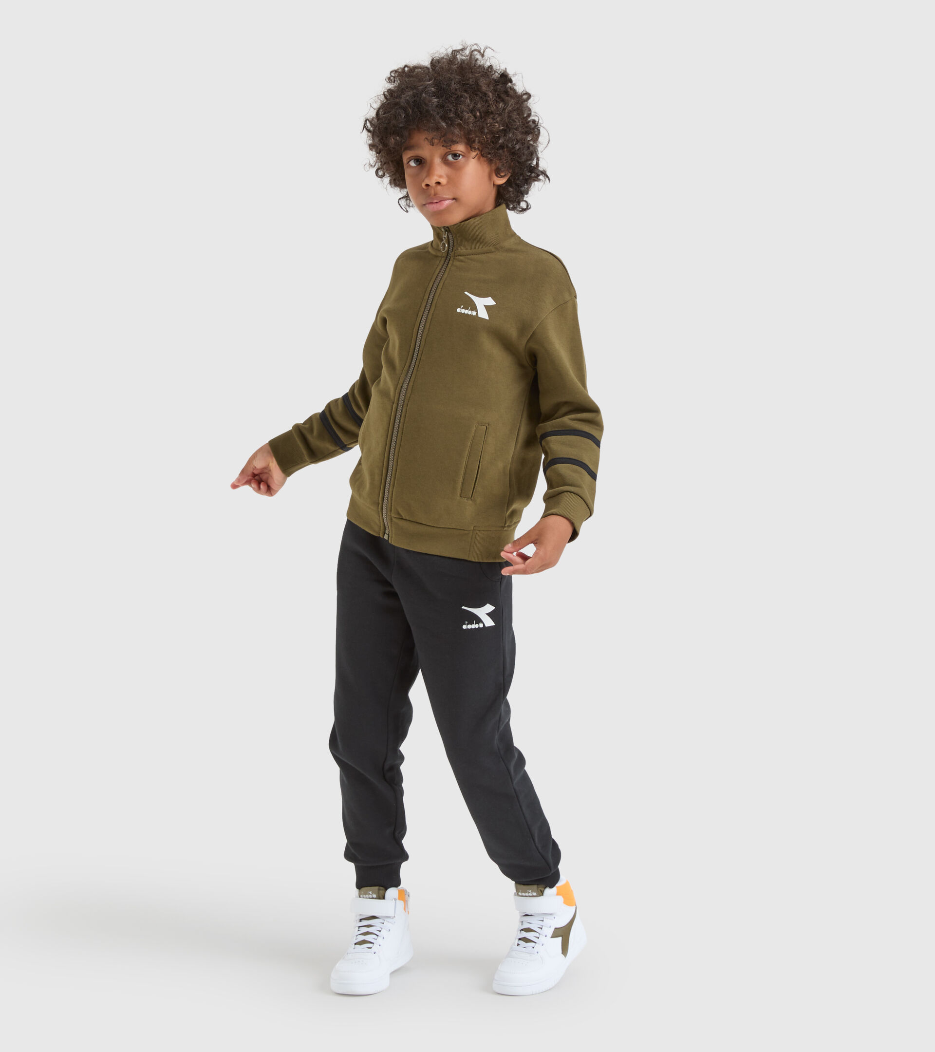 Sports tracksuit - Kids JU.TRACKSUIT FZ CHROMIA KIWI GREEN - Diadora