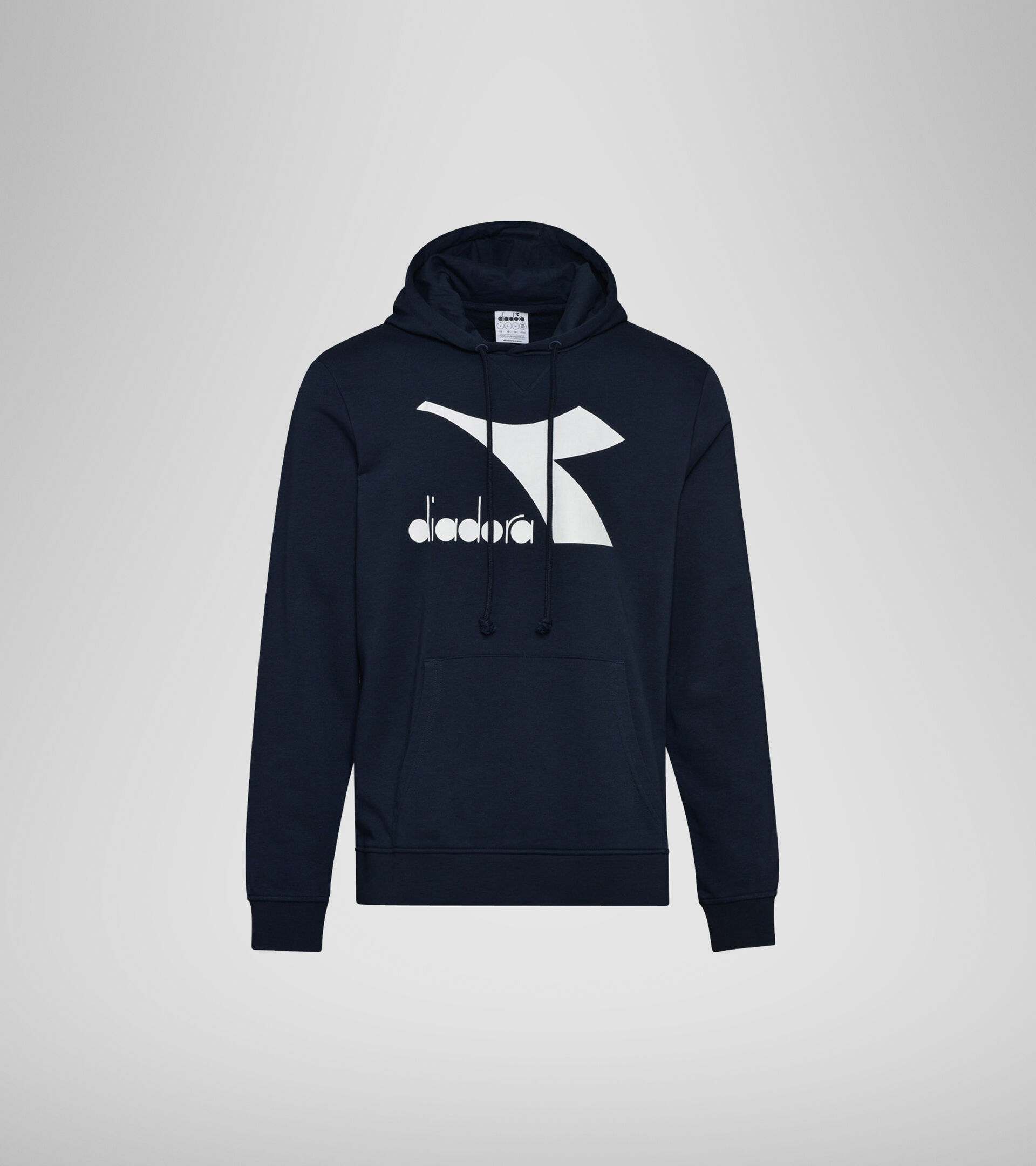 Hooded sweatshirt - Men HOODIE SWEAT LOGO CHROMIA BLUE CORSAIR - Diadora