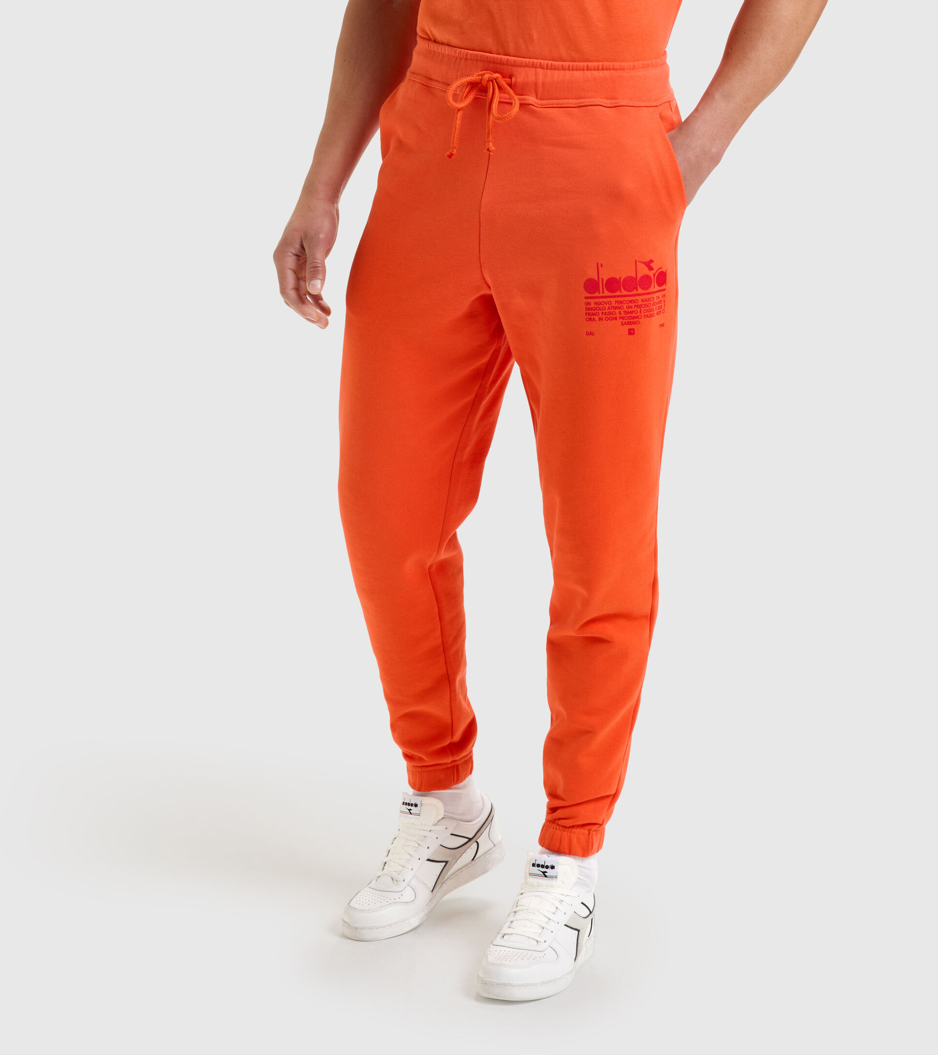 Joggers de algodón - Unisex PANT MANIFESTO NARANJA BERMELLON - Diadora