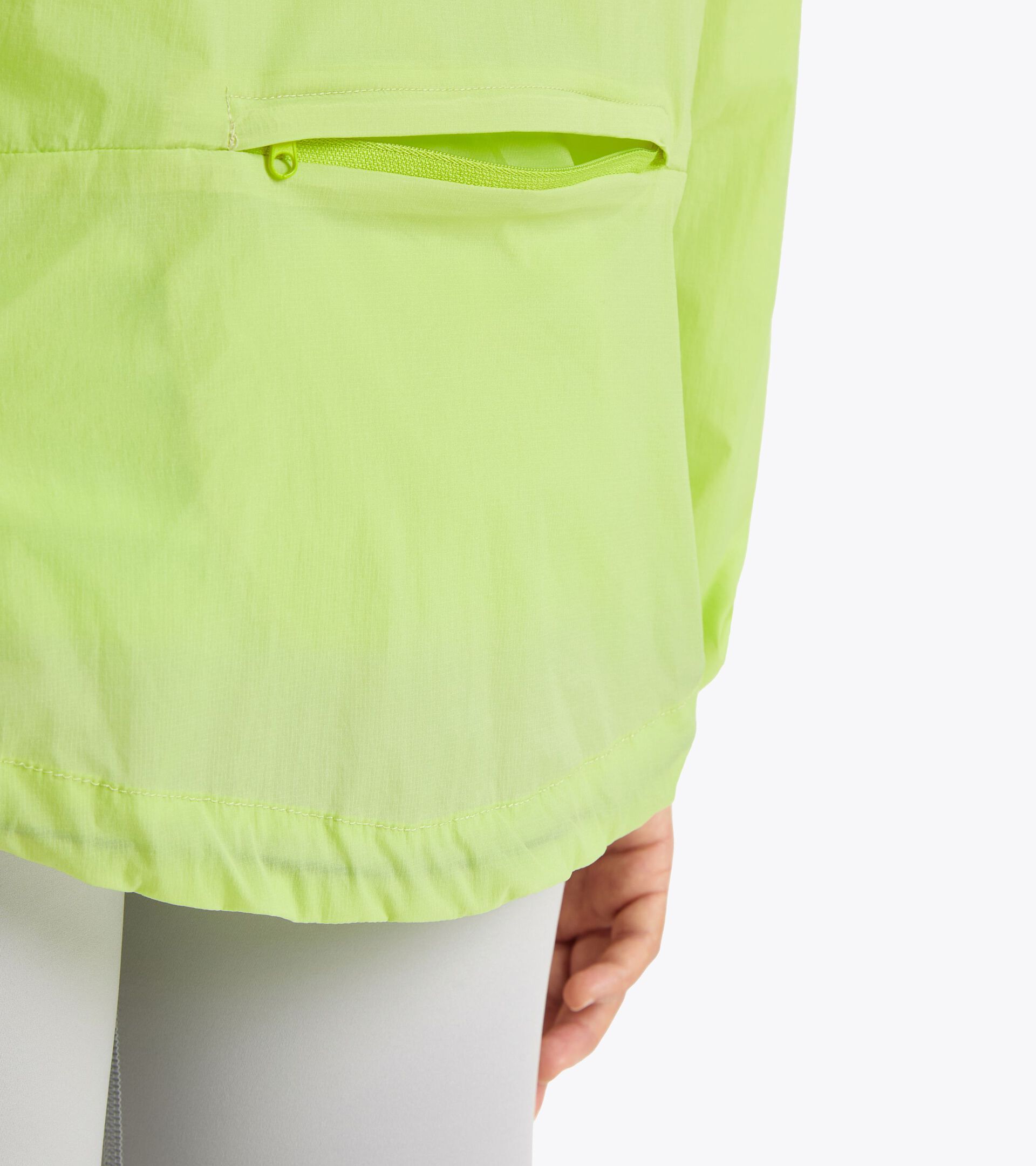 Packable windproof running jacket  - Women’s
 L. PACKABLE WIND JACKET SHADOW LIME - Diadora