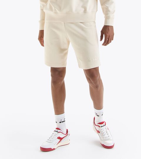 Cotton sweatpants - Gender neutral BERMUDA SPW LOGO WHITE SWAN - Diadora