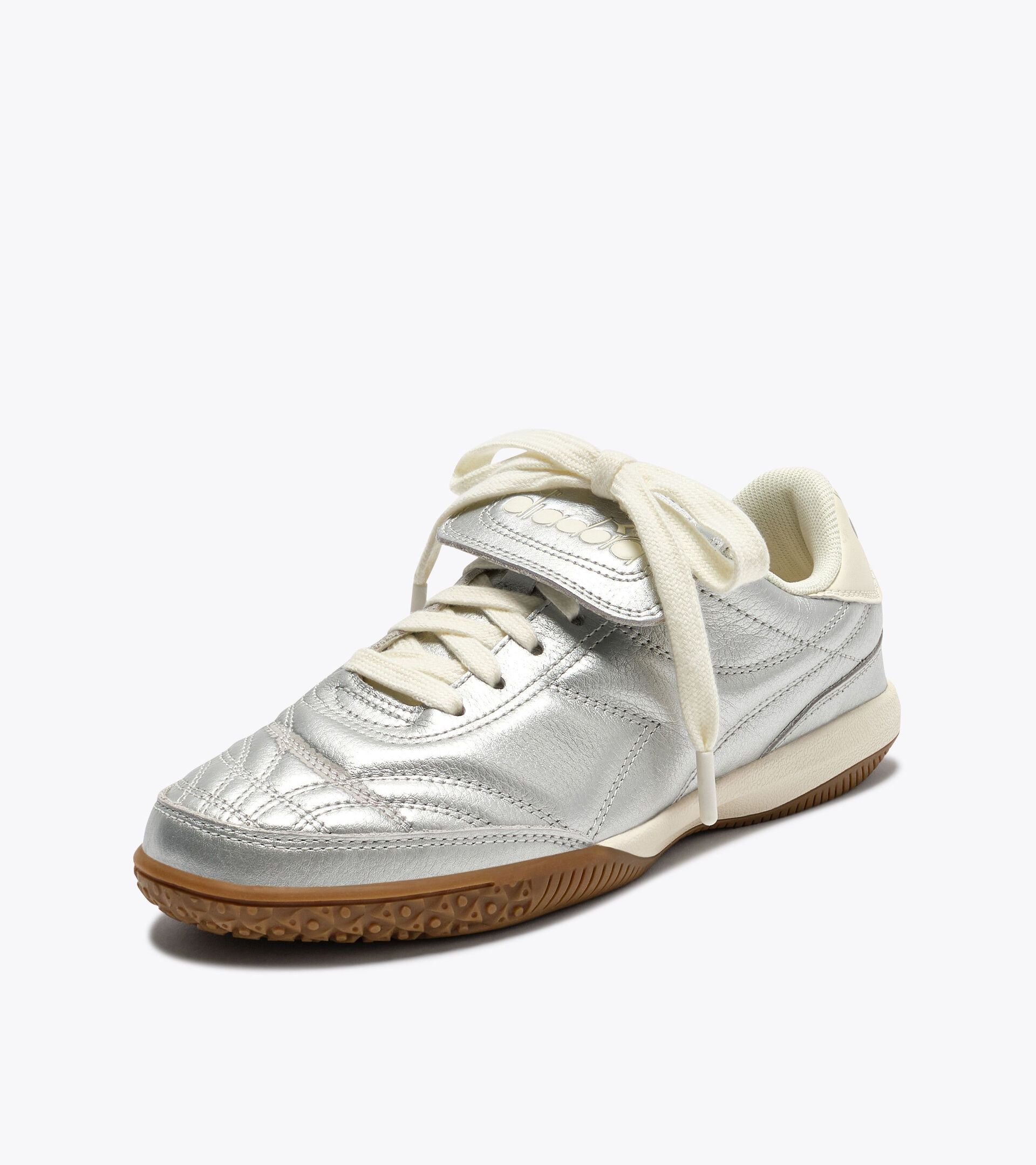 Terrace sneakers in laminated leather - All-gender
 GOLD INDOOR METALLIC SILVER - Diadora