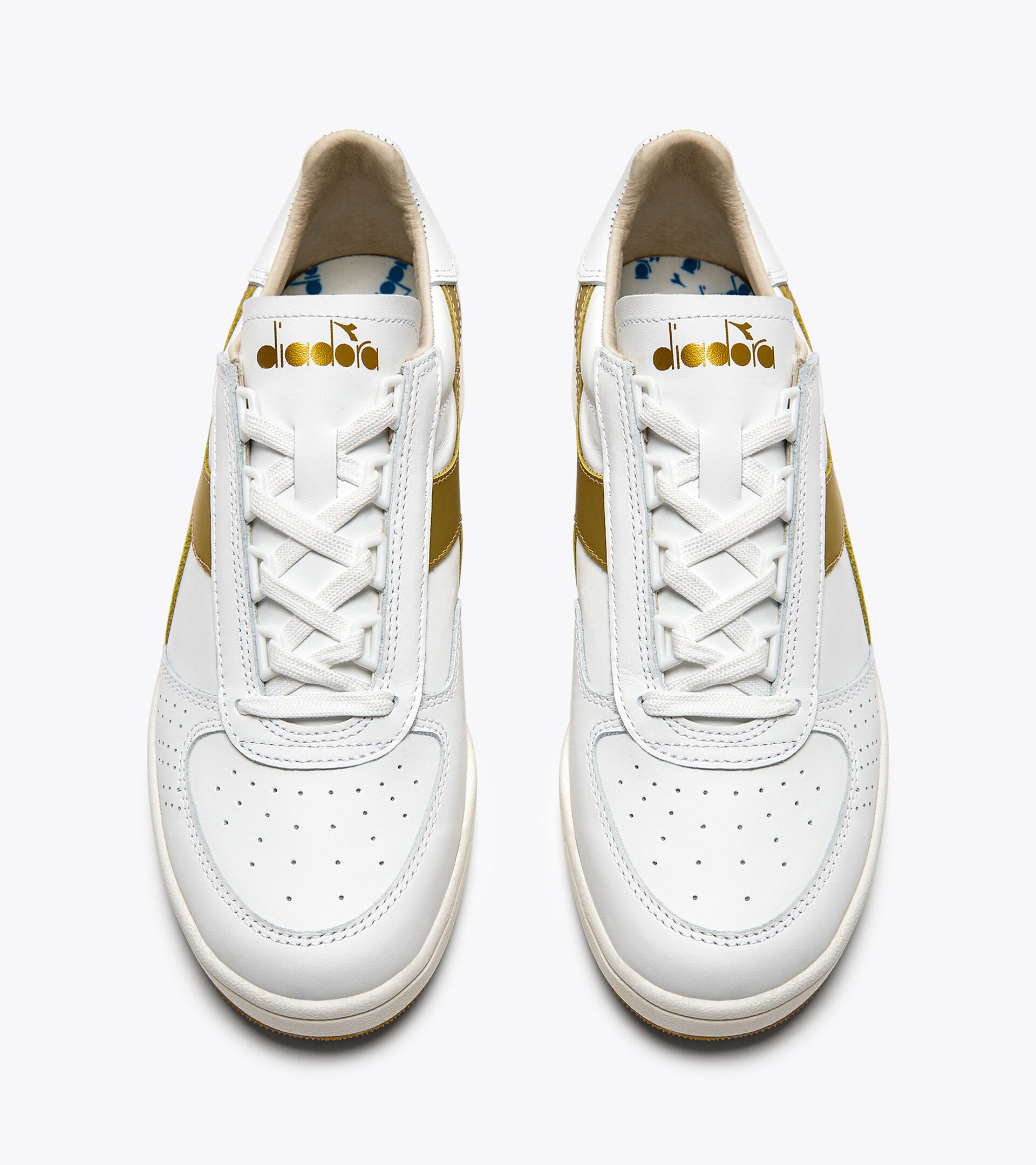 Made in Italy Heritage shoe - Unisex B.ELITE H ITALIA SPORT WHITE/GOLD - Diadora