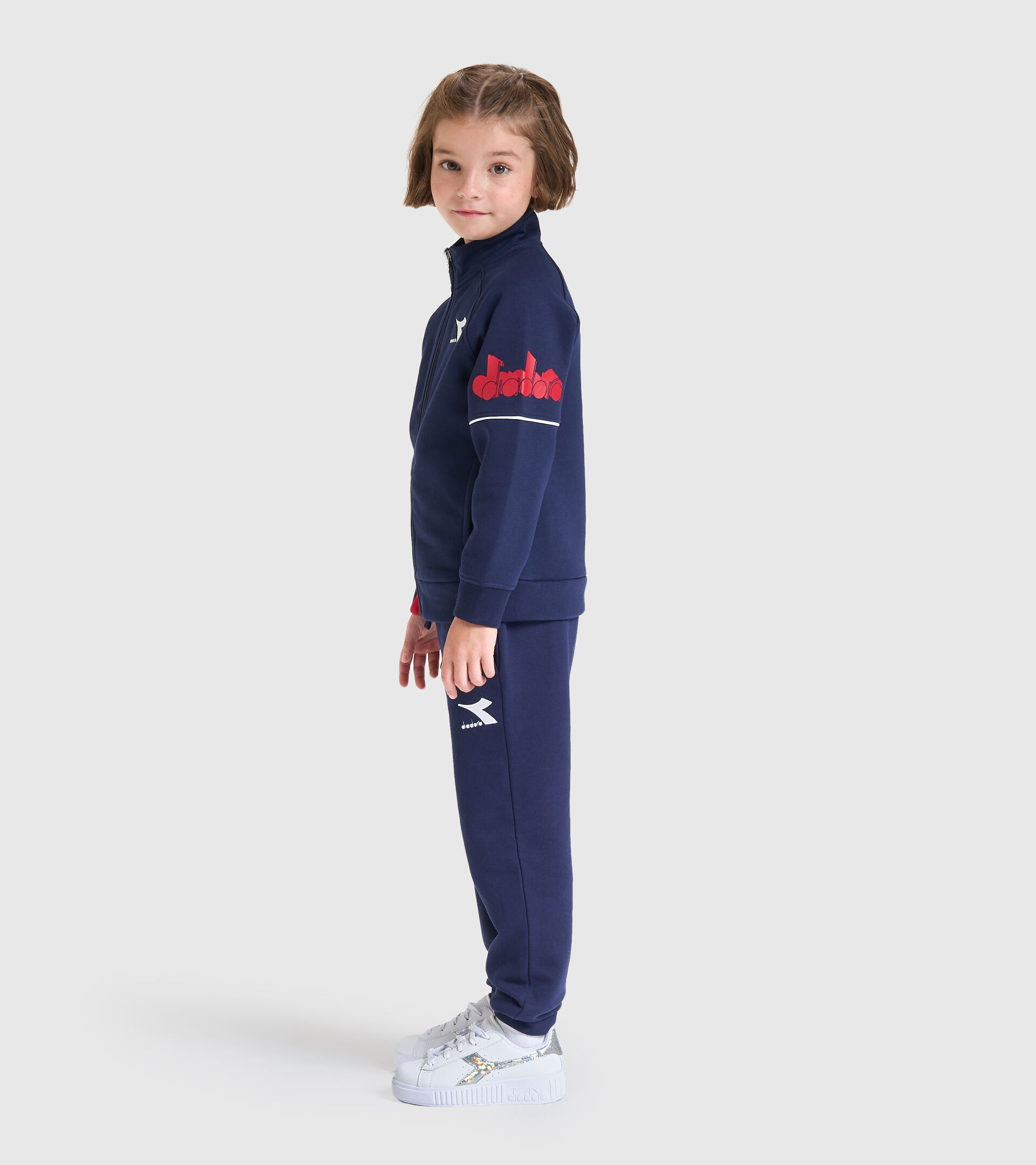 Trainingsanzug - Kinder JU. FZ TRACKSUIT CUBIC CABAN BLAU - Diadora