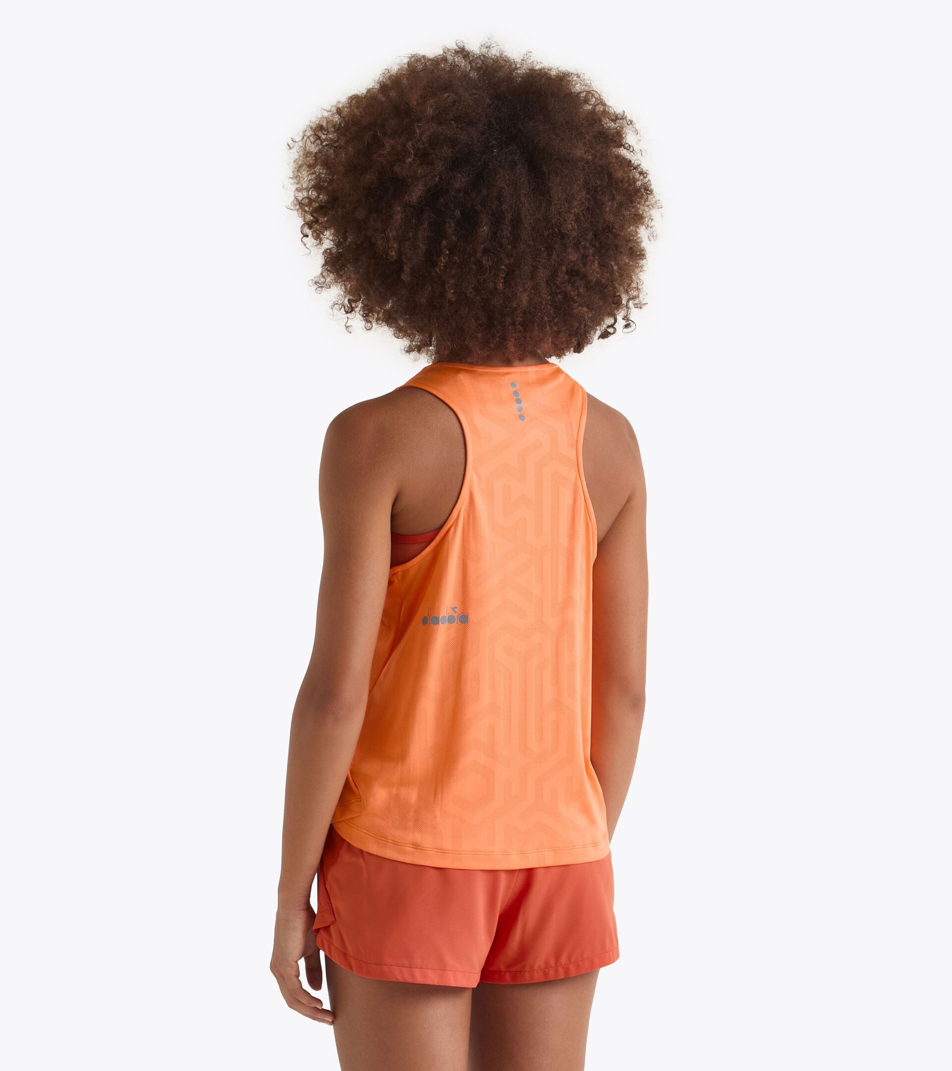 Débardeur de running - Tissu léger Coolcore - Femme L. SUPER LIGHT TANK NECTARINE - Diadora