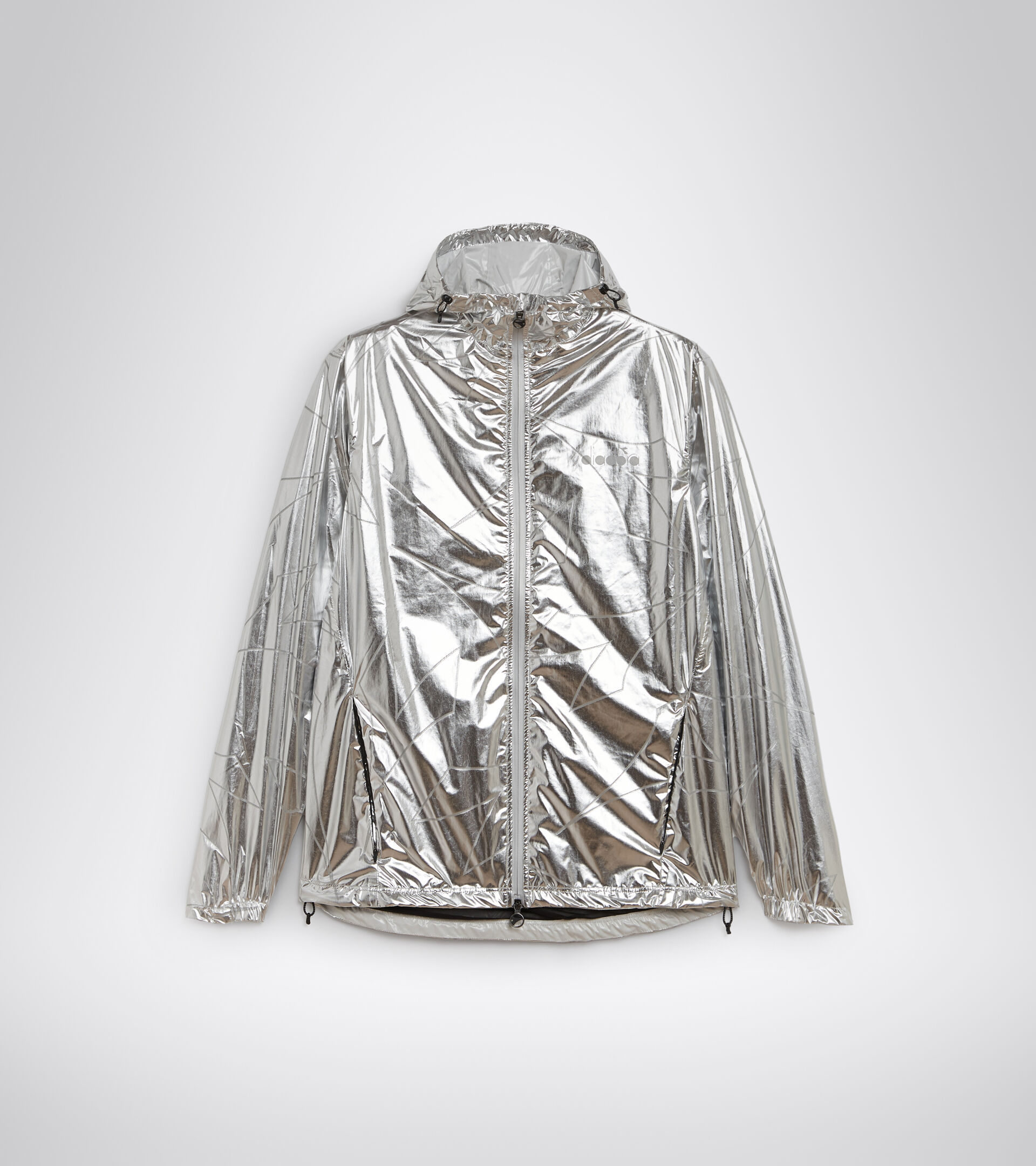 Waterproof running jacket - Men RAIN LOCK JACKET SILVER REFLEX - Diadora