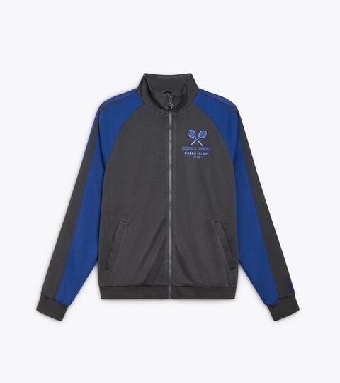 TRACK JACKET LEGACY, BLACK OYSTER Legacy Track Jacket - All-gender TRACK JACKET LEGACY BLACK OYSTER - Diadora