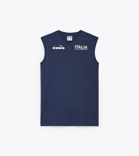 Sleeveless shirt Men - Italy National Volleyball Team SLEEVELESS ALLENAMENTO UOMO BV23 ITALIA CLASSIC NAVY - Diadora