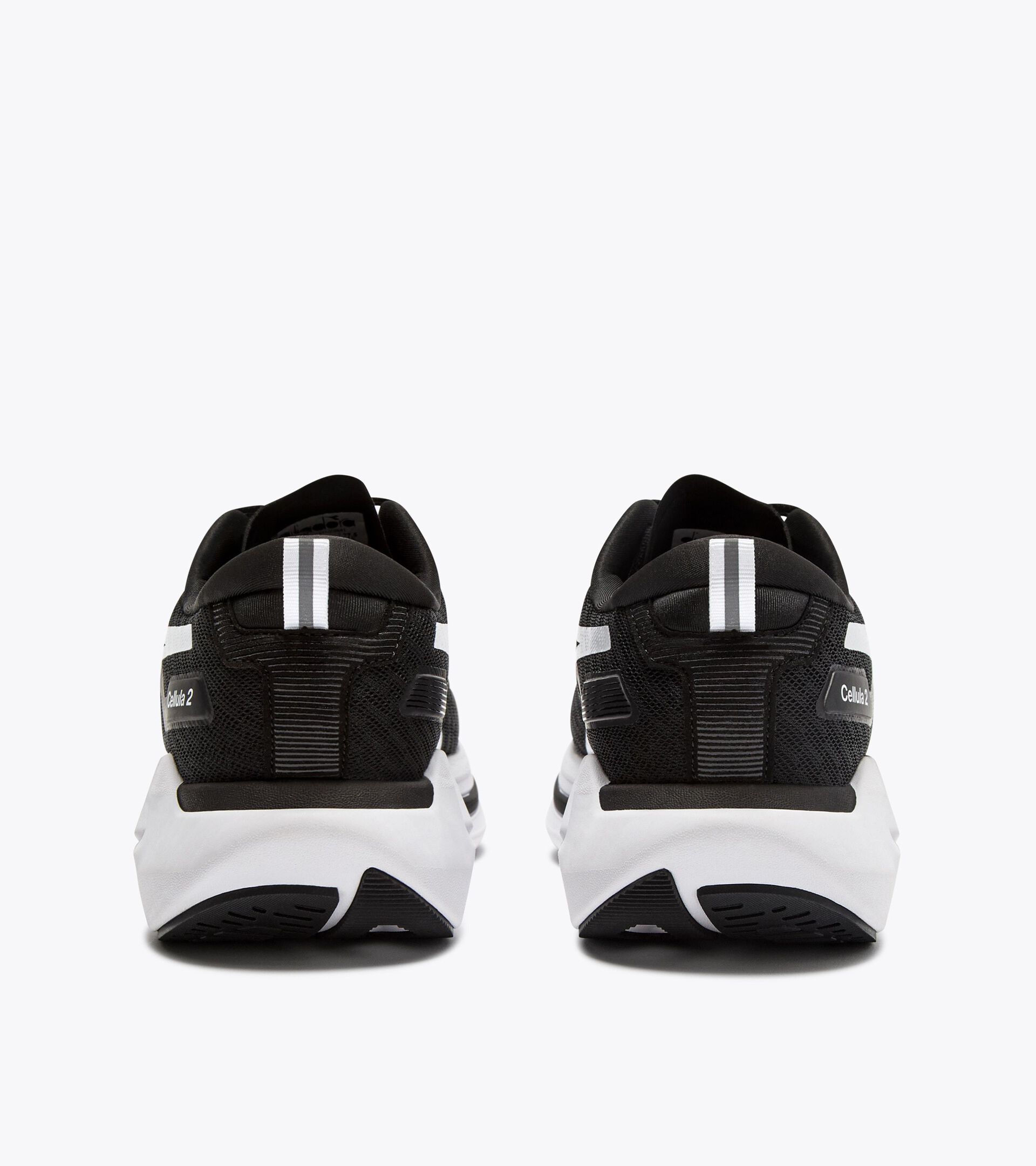 Neutral running shoe - Comfort and stability - Men&rsquo;s CELLULA 2 BLACK /WHITE - Diadora