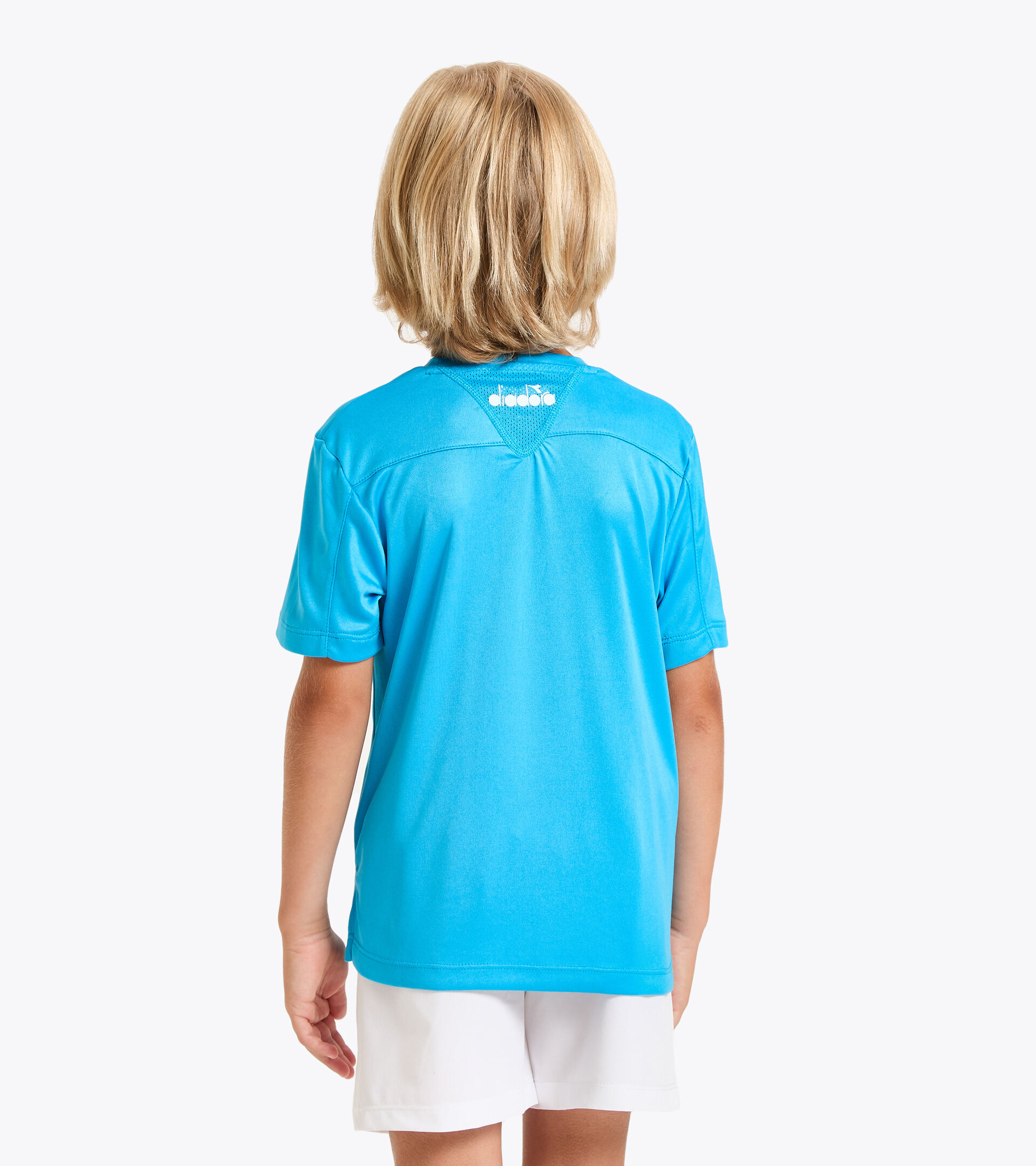 Camiseta de tenis - Junior J. T-SHIRT TEAM AZUL REAL FLUO - Diadora