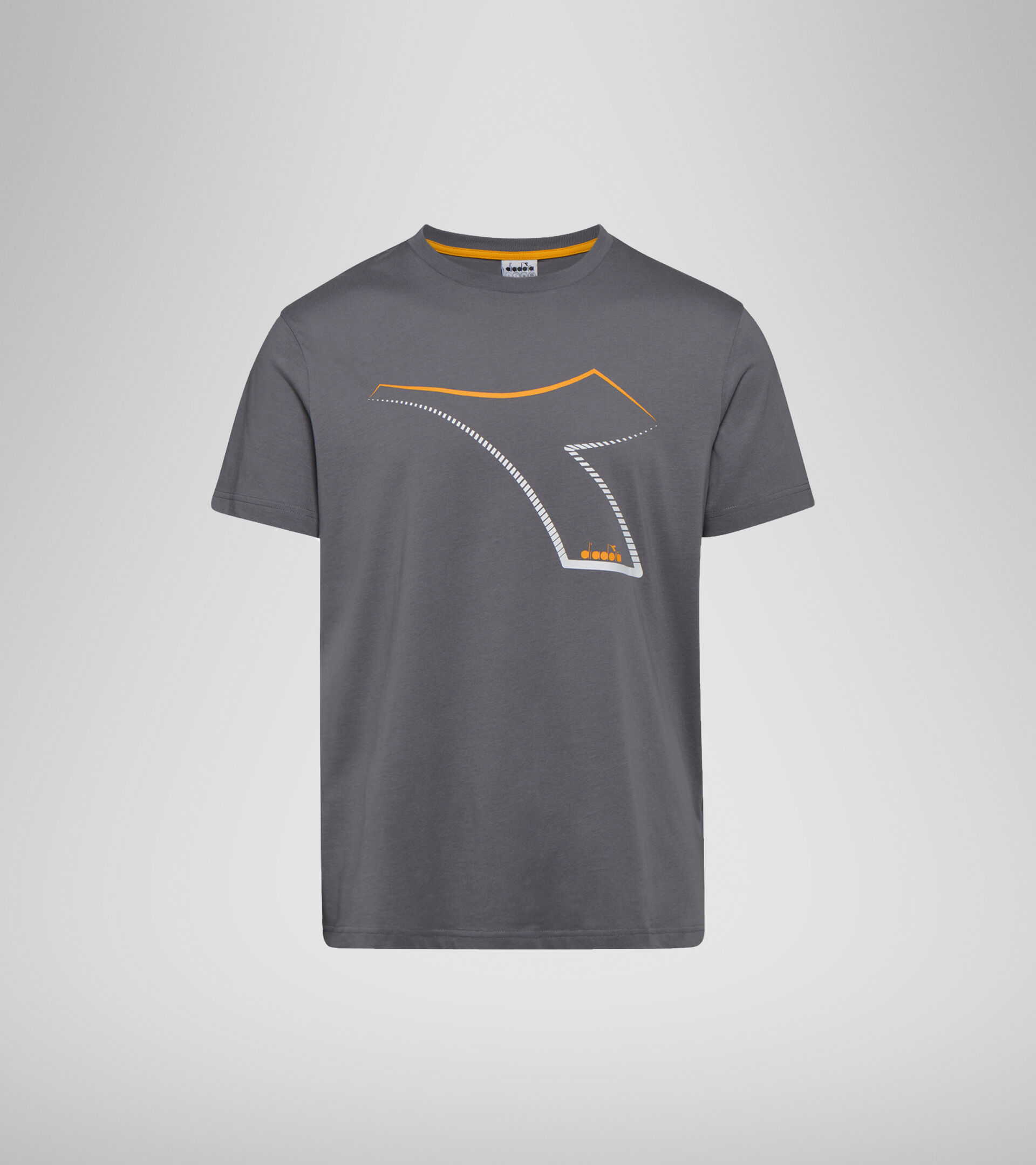 T-shirt - Men T-SHIRT SS FREGIO CLUB STORM GRAY  (75069) - Diadora