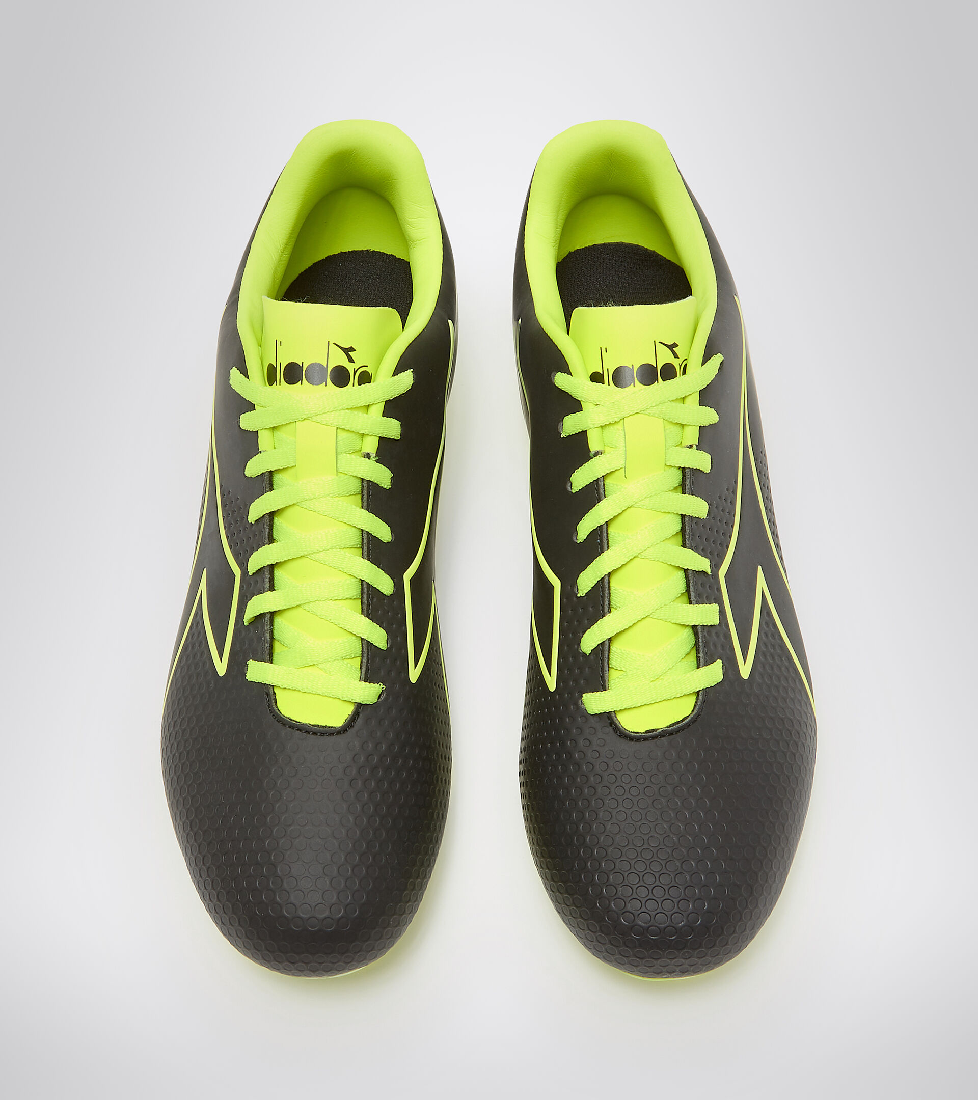 Firm ground football boots PICHICHI 4 MG14 BLACK/FLUO YELLOW DIADORA - Diadora