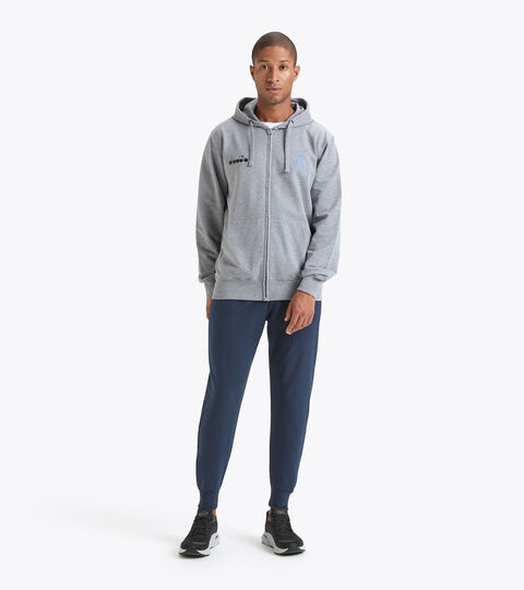Men tracksuit - Italy National Volleyball Team  TUTA FELPA RAPPRESENTANZA UOMO BV ITA GRAY MELANGE MIDDLE - Diadora