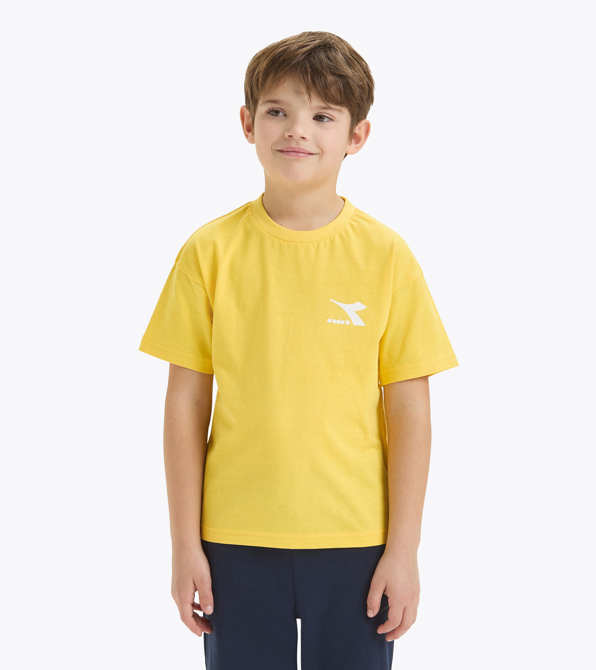 Camiseta de algodón - Niños y niñas
 JU.T-SHIRT SS SL AMARILLO ALAMO TEMBLON OR - Diadora