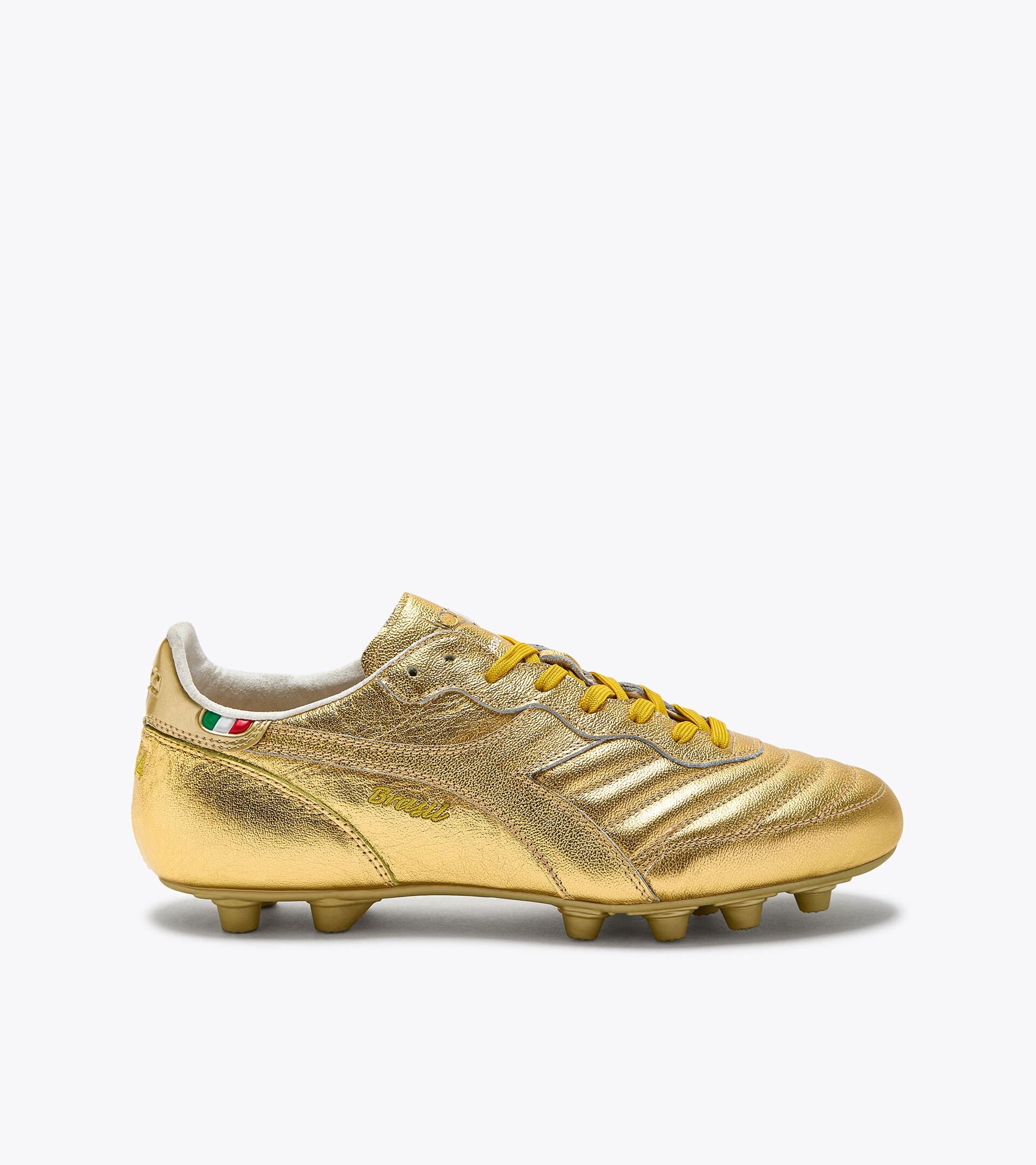Firm ground football boots - Made in Italy BRASIL ITALY OG LT+  MDPU GOLD BROWN - Diadora