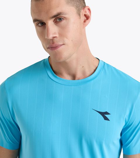 SS T-SHIRT ICON, SKY BLUE INTENSE Tennis t-shirt - Competition - Men’s SS T-SHIRT ICON SKY BLUE INTENSE - Diadora