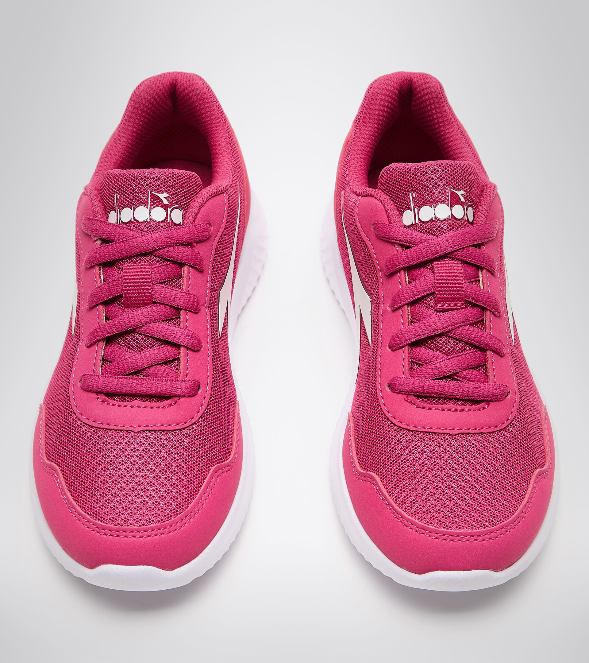 Junior lace-up running shoe - Unisex ROBIN 3 JR BEETROOT PURPLE/WHITE - Diadora